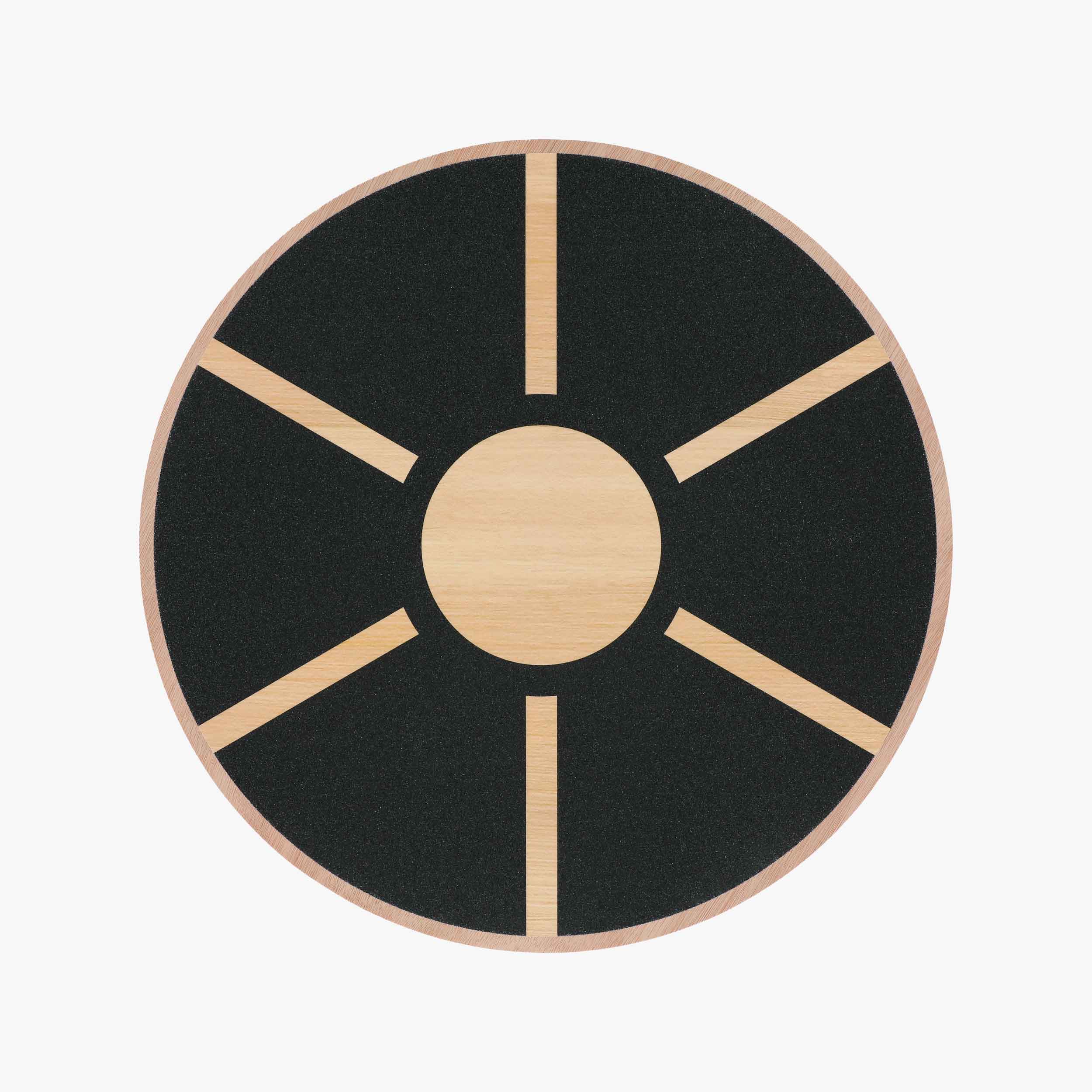 Gym Power Wooden Balance Board, NEGRO, hi-res