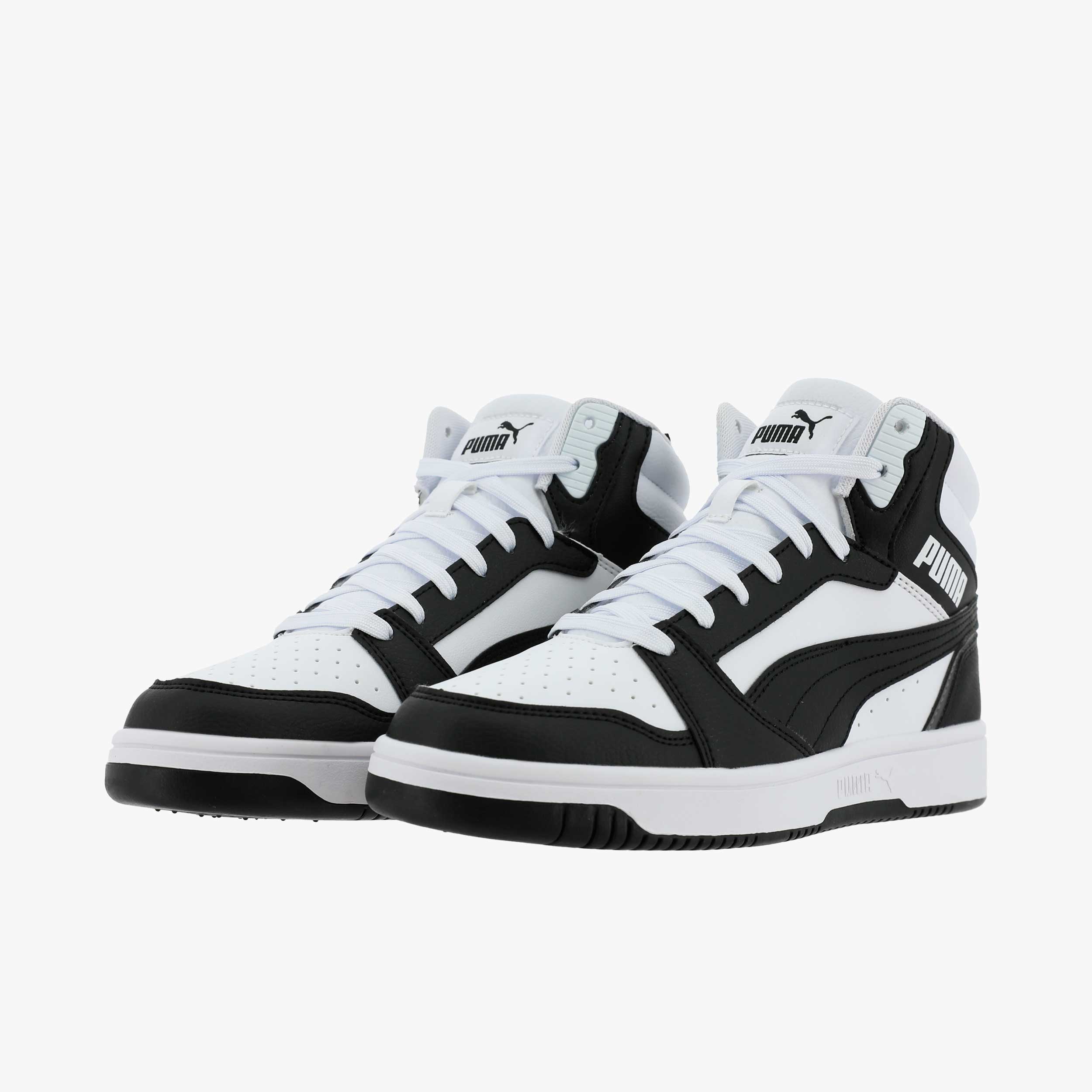 Puma Zapatillas Rebound V6 Mid JR, NEGRO, hi-res