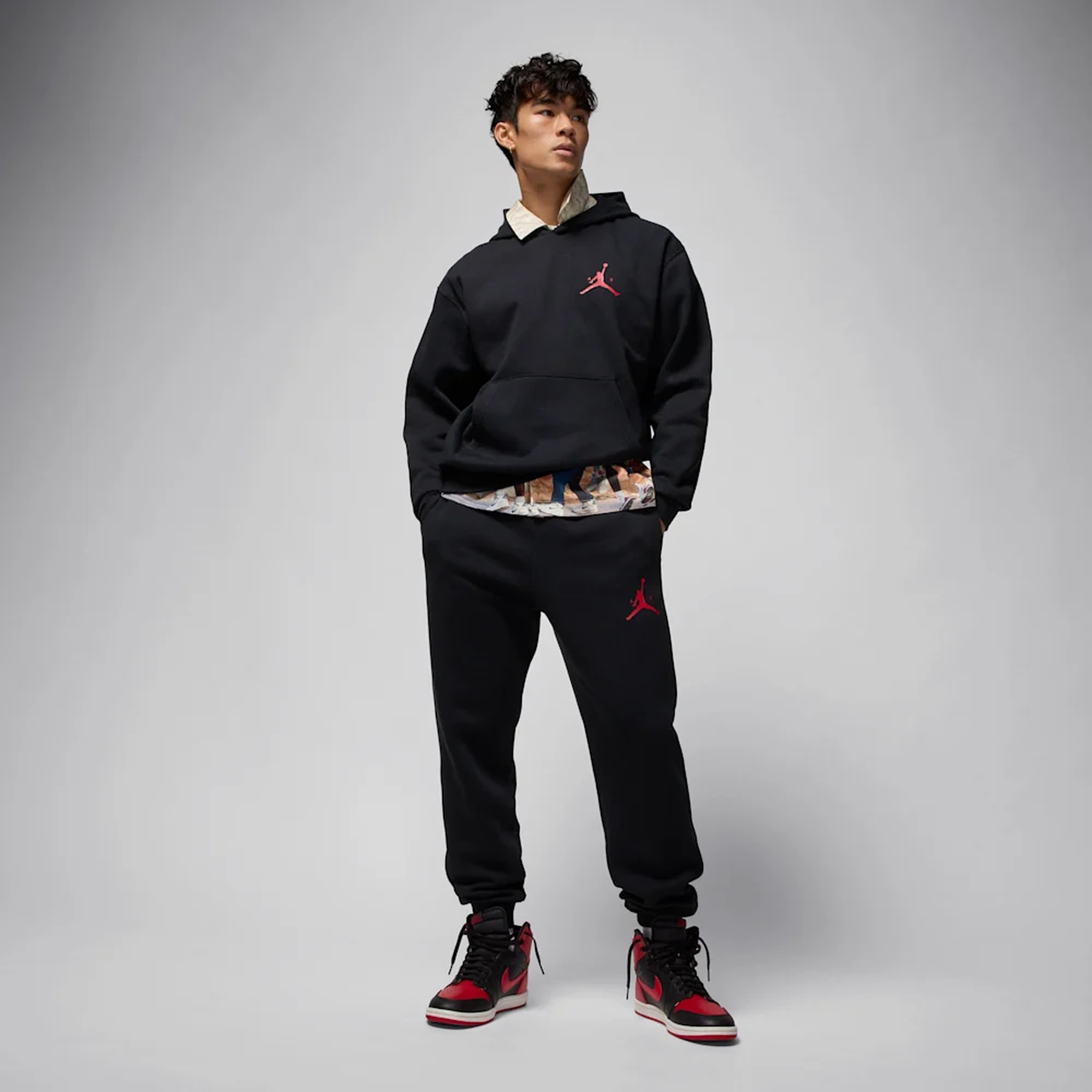 Jordan Poler&oacute;n Jumpman Fleece, NEGRO, hi-res