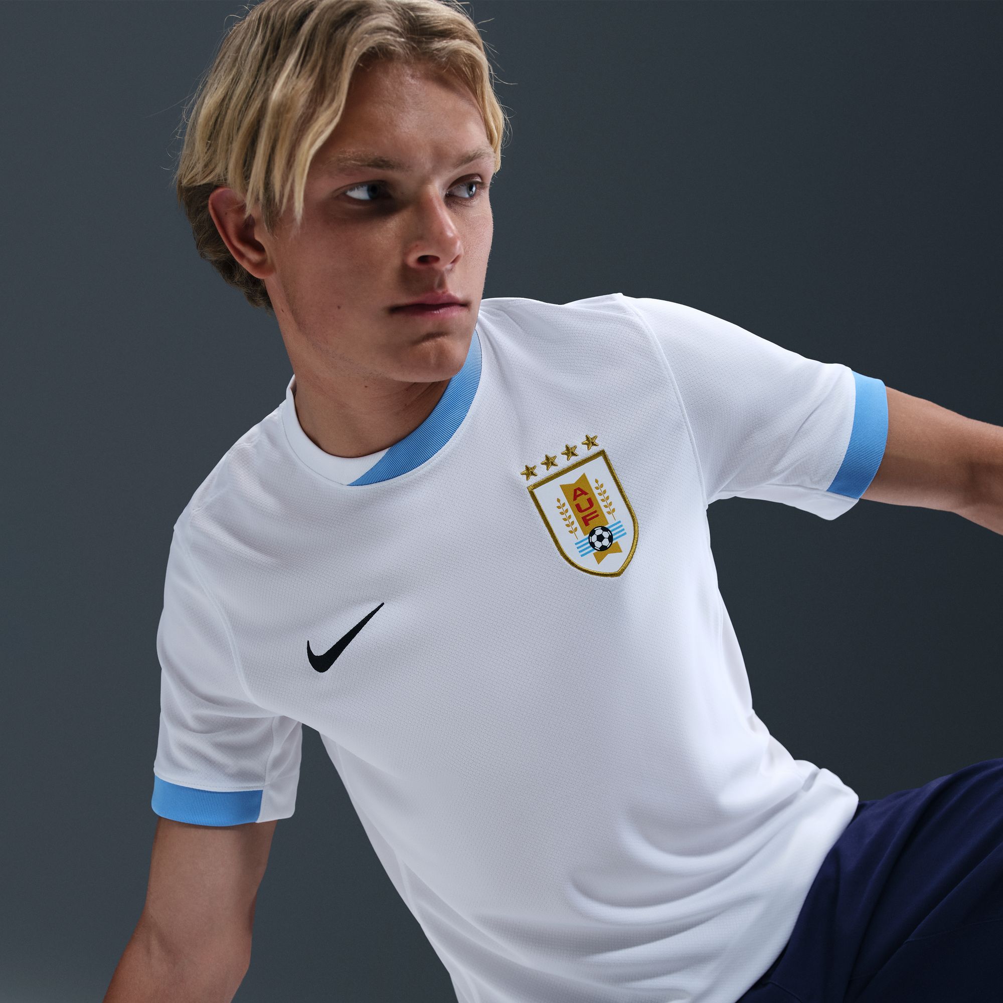 Nike Camiseta Uruguay 2024/25 Visita Stadium, BLANCO, hi-res