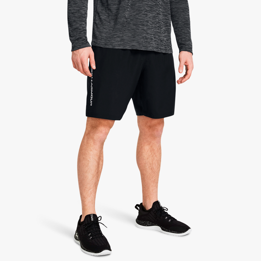 Under Armour Shorts Tech Woven Wordmark, NEGRO, hi-res