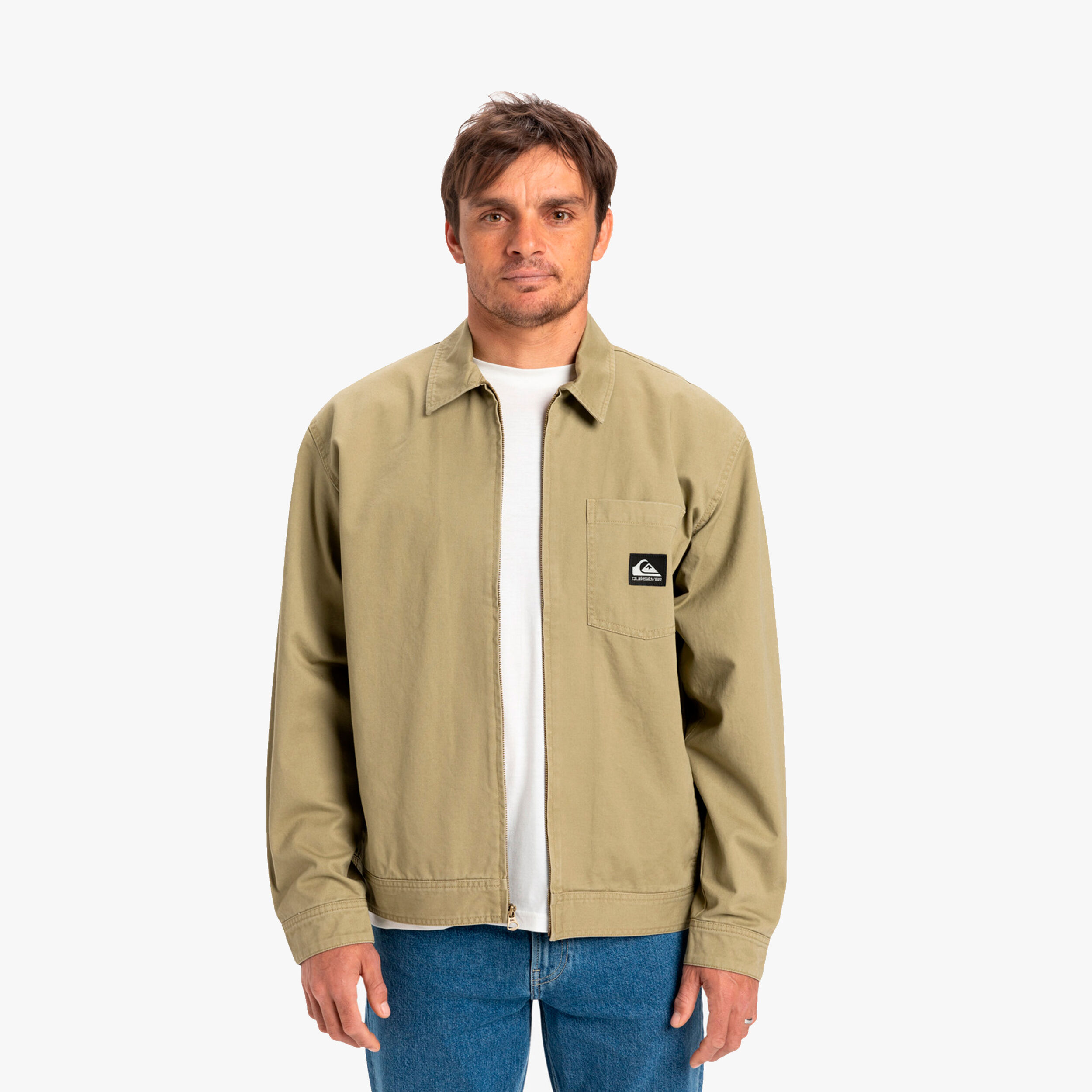 Quiksilver Chaqueta DNA Harrington, VERDE, hi-res
