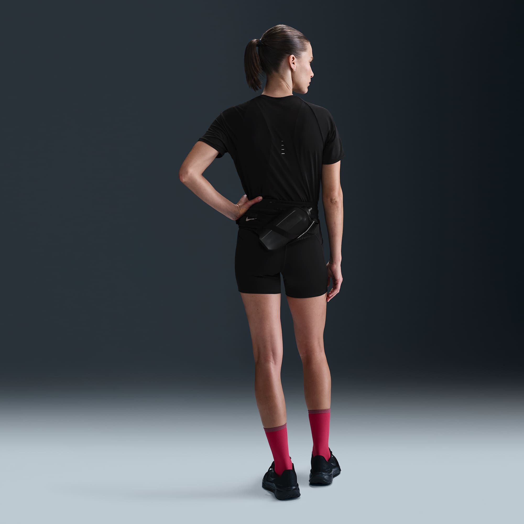 Nike Polera Swift, NEGRO, hi-res