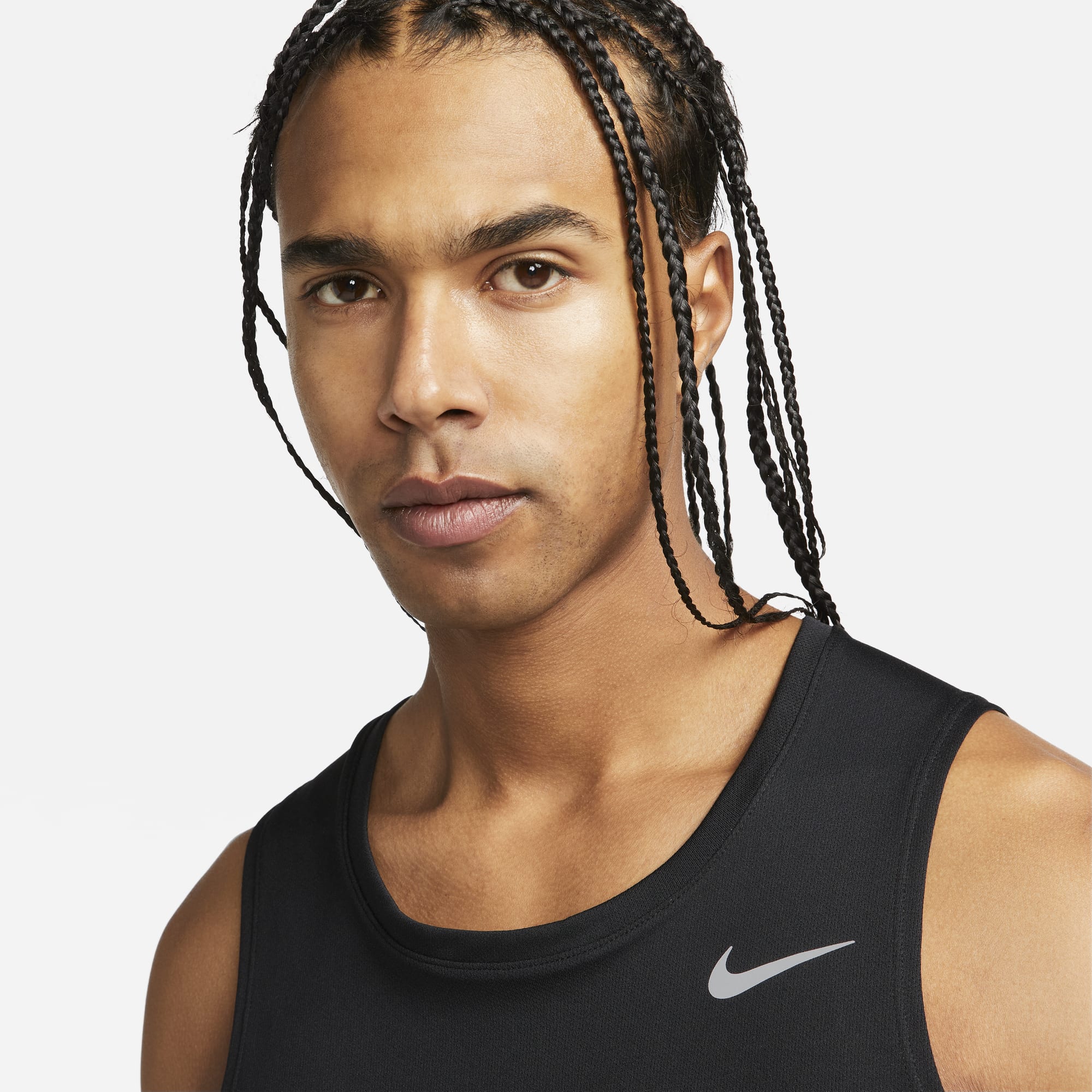 Nike Polera Miler, NEGRO, hi-res