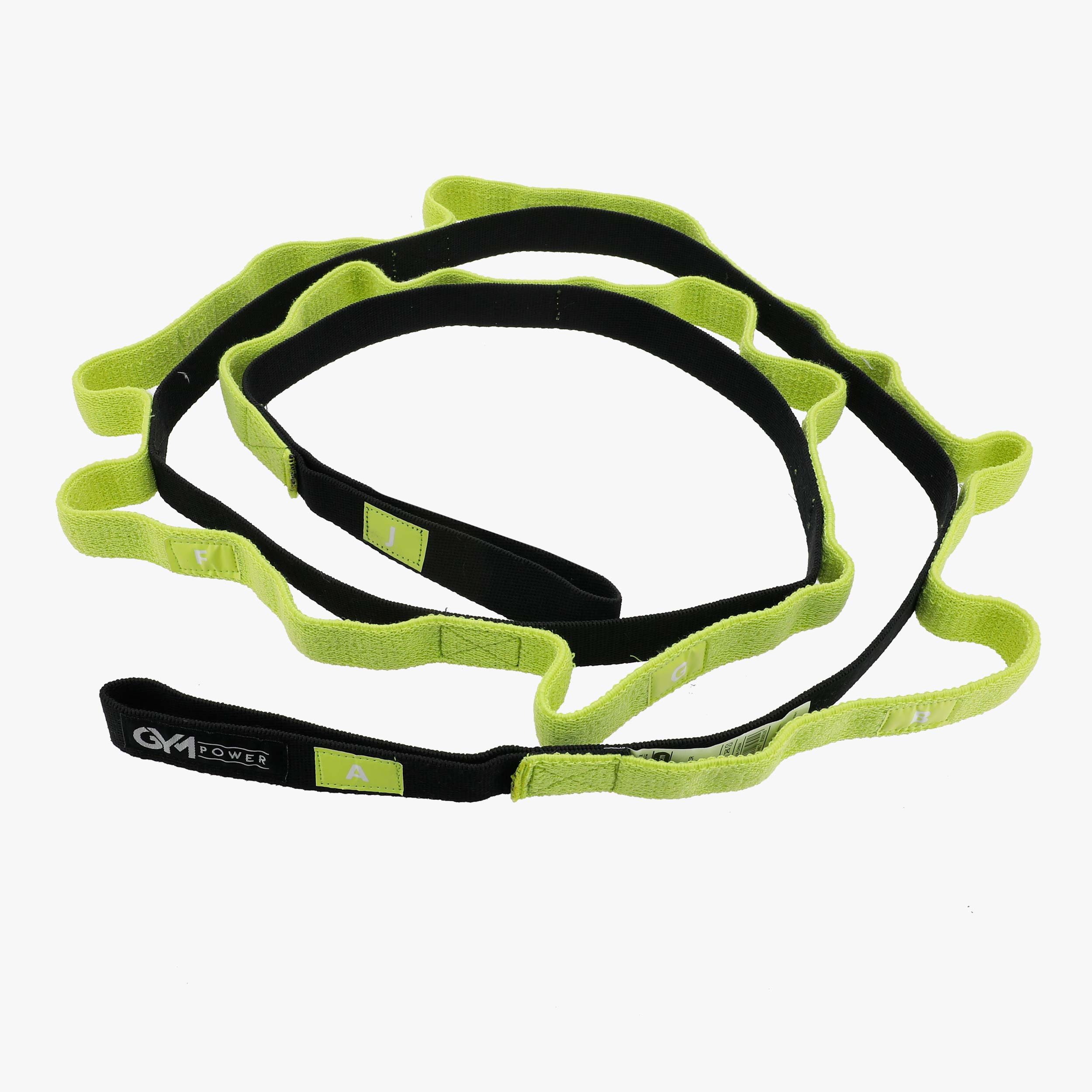 Gym Power Yoga Stretch Strap, NEGRO, hi-res