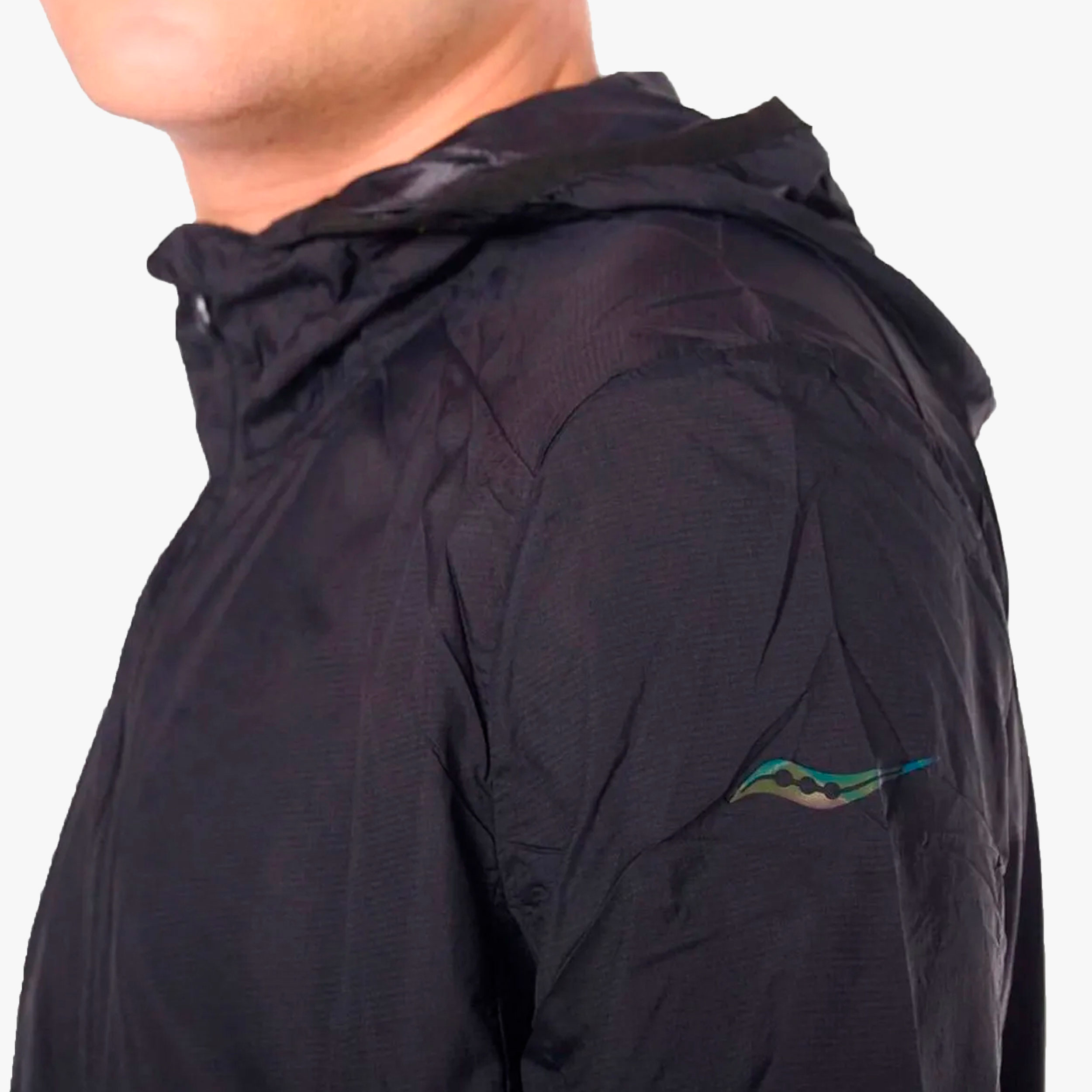 Saucony Chaqueta Rompeviento Peregrine Packaway II, NEGRO, hi-res