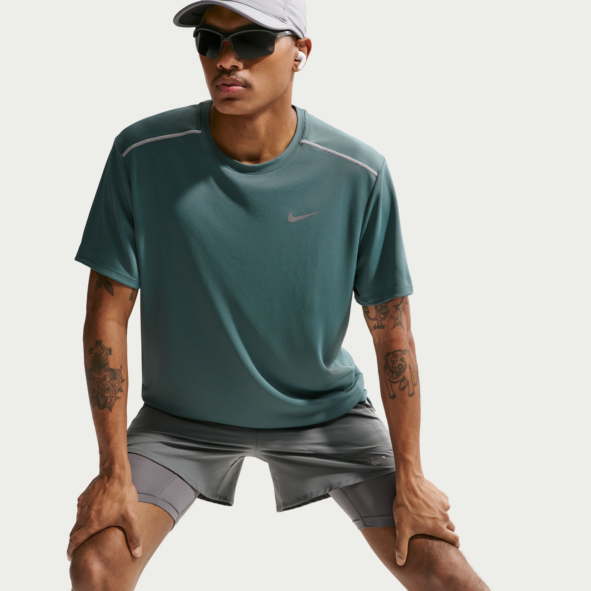 Nike Polera Miler, VERDE, hi-res