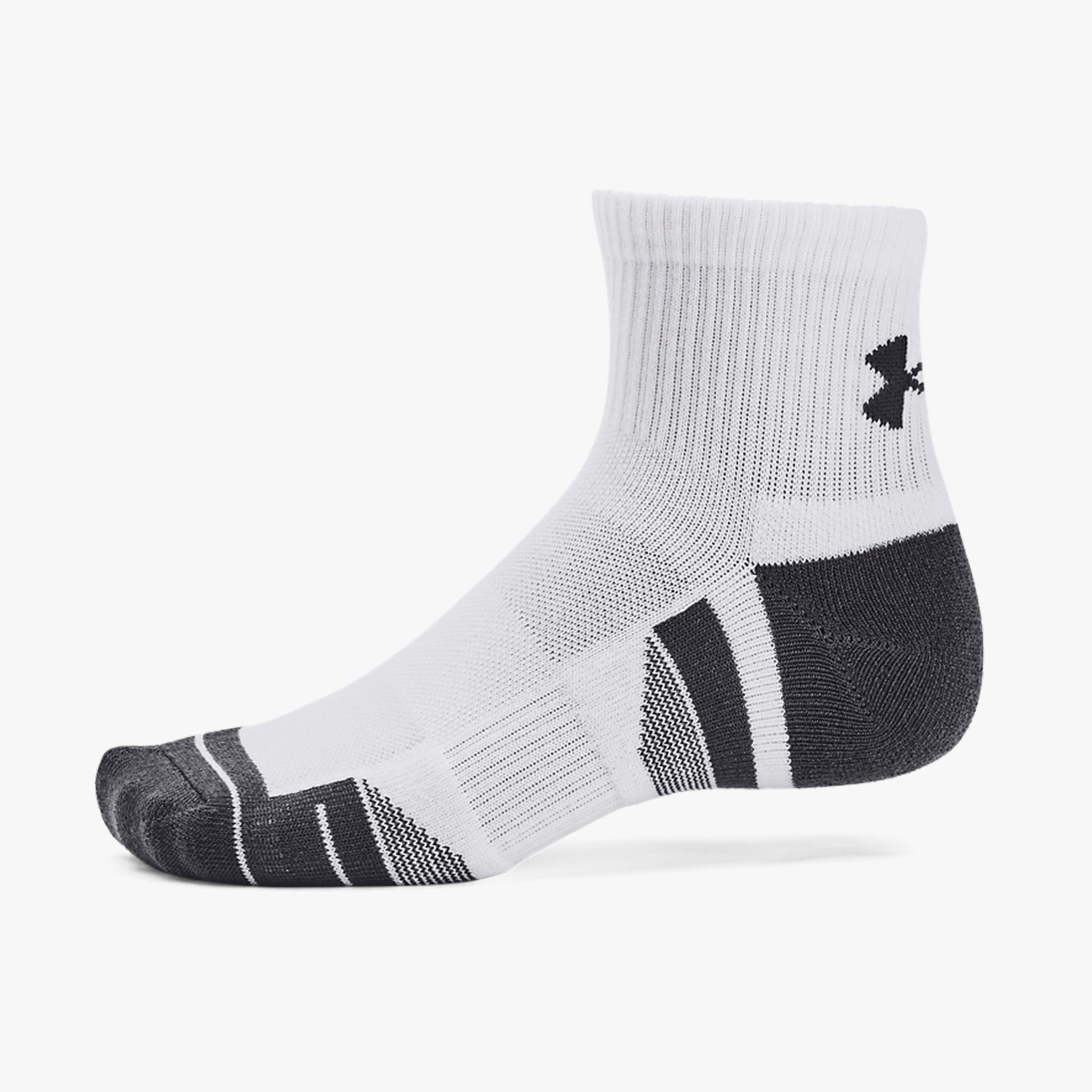 UA Calcetines Performance Tech Tobilleras 3 Pares, BLANCO, hi-res