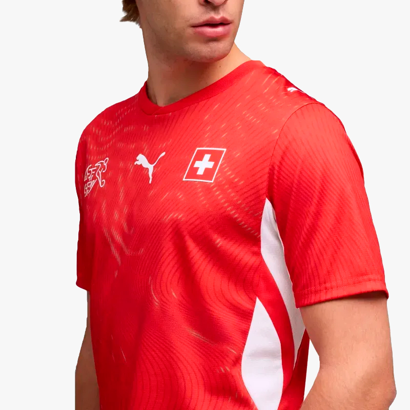 Puma Camiseta Suiza 2026 Local, ROJO, hi-res