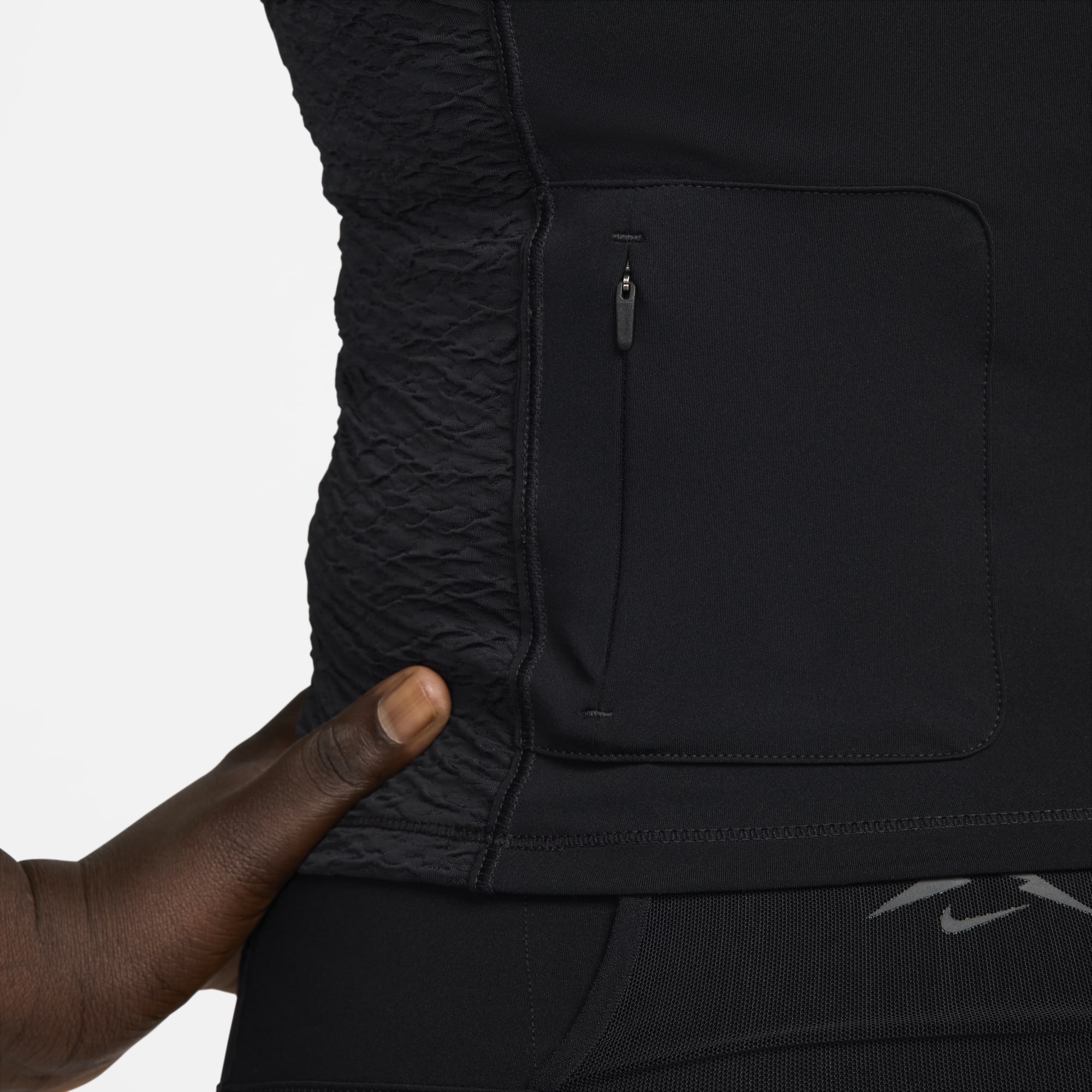 Nike Polera Trail, NEGRO, hi-res