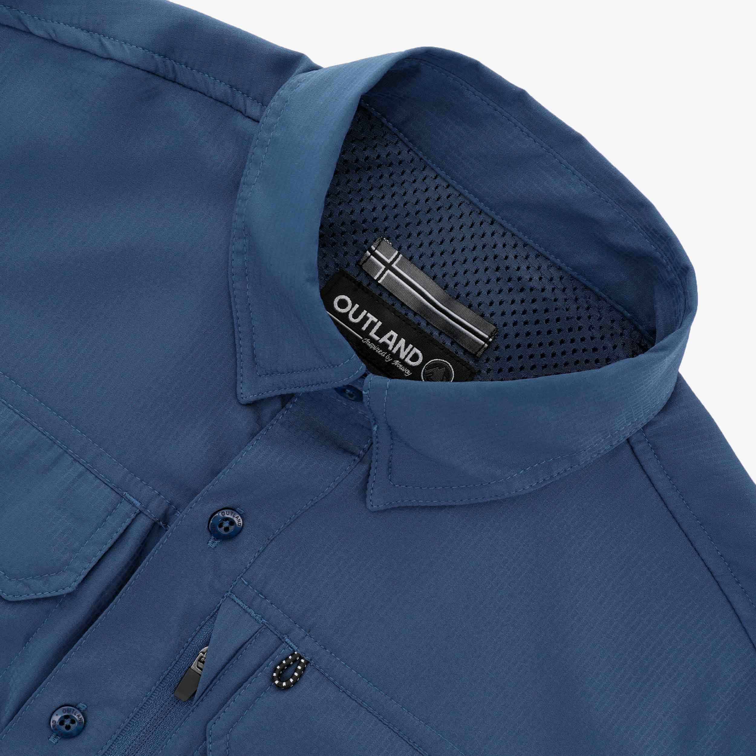 Outland Camisa Evergreen, AZUL, hi-res