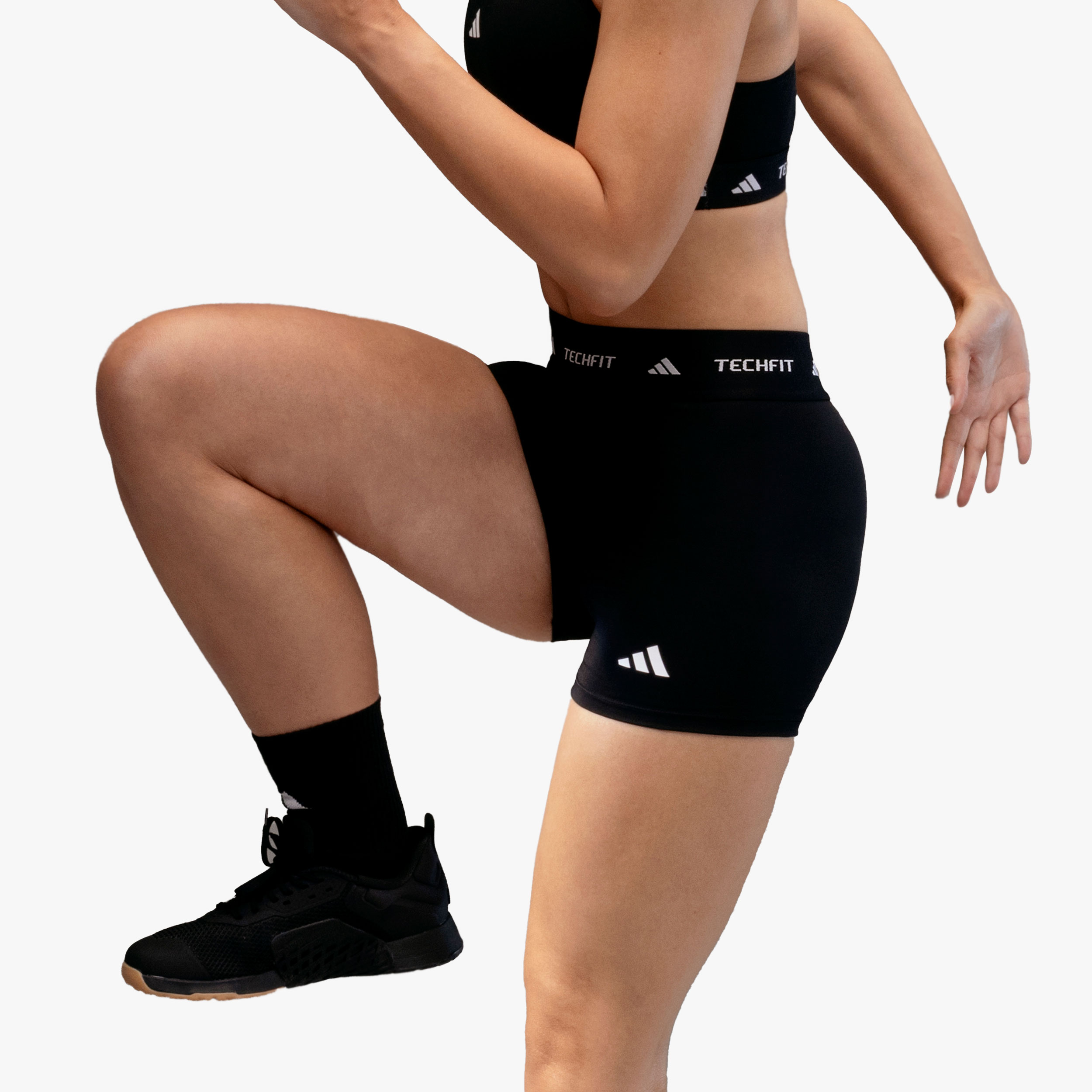 adidas Calzas Cortas Techfit Stay In Play, NEGRO, hi-res
