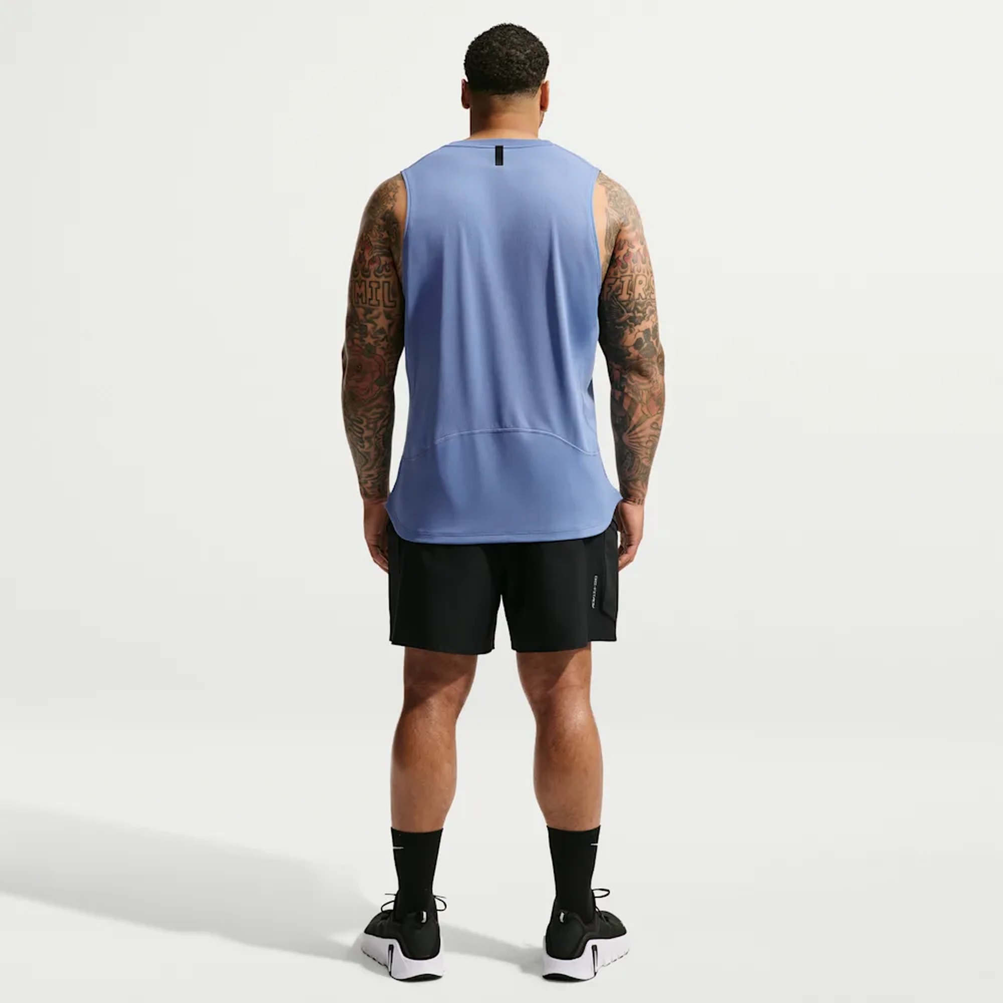 Nike Polera Pro Dri-FIT, AZUL, hi-res