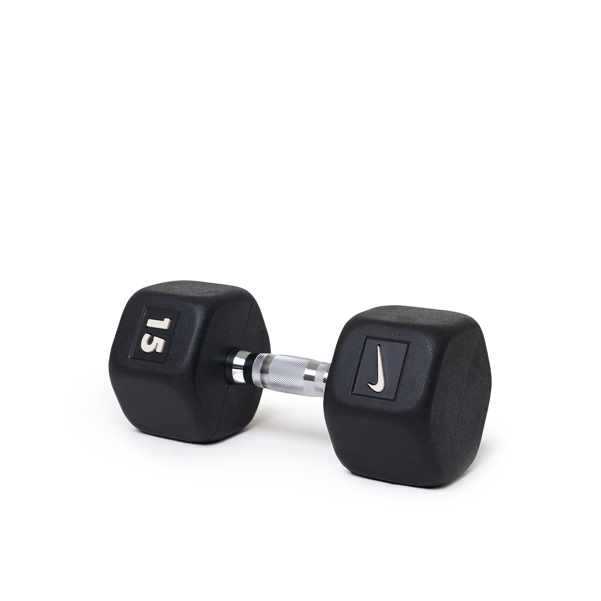 Nike Mancuerna Hexagonal 15 Kg, NEGRO, hi-res