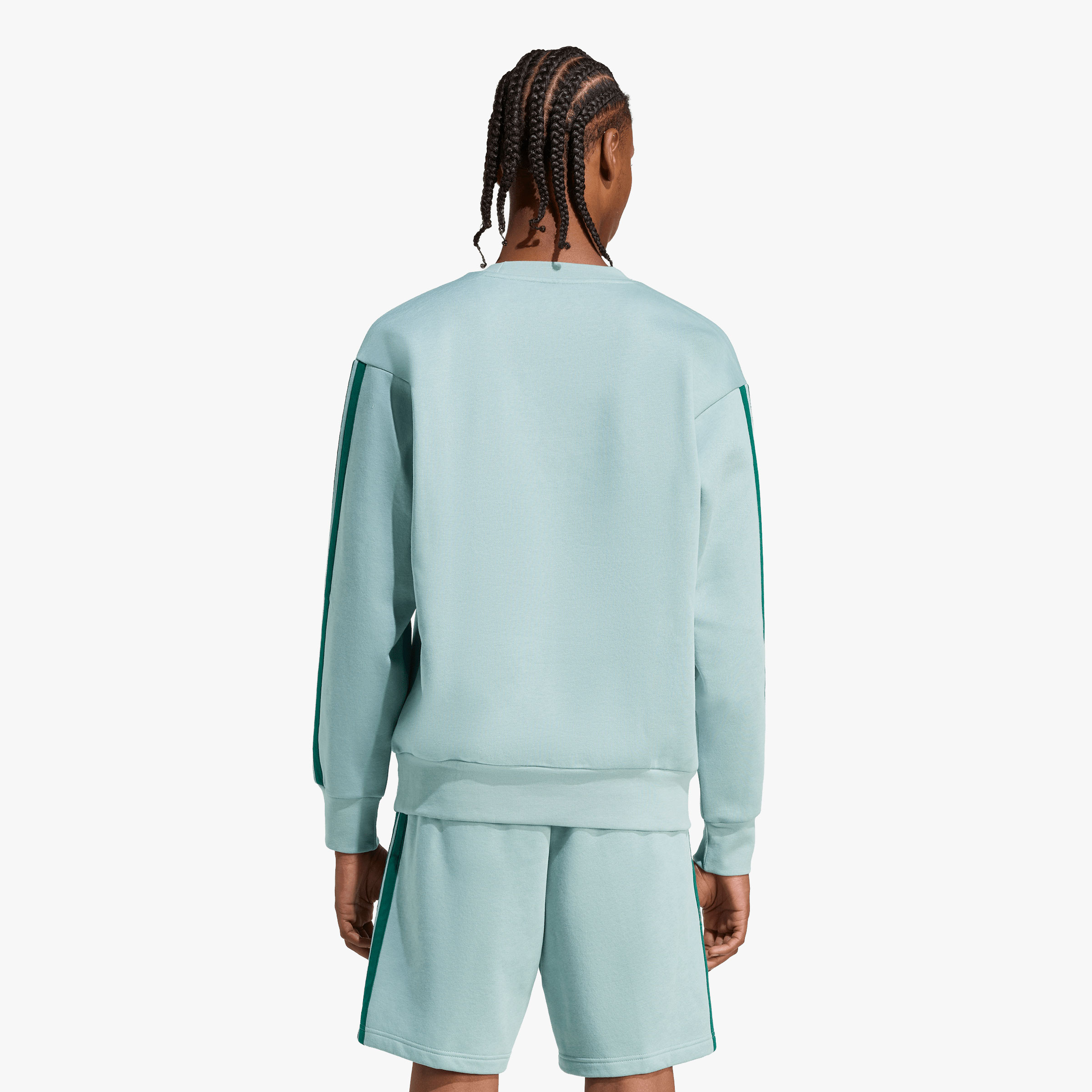 adidas Poler&oacute;n Essentials Fleece 3 Tiras, VERDE, hi-res