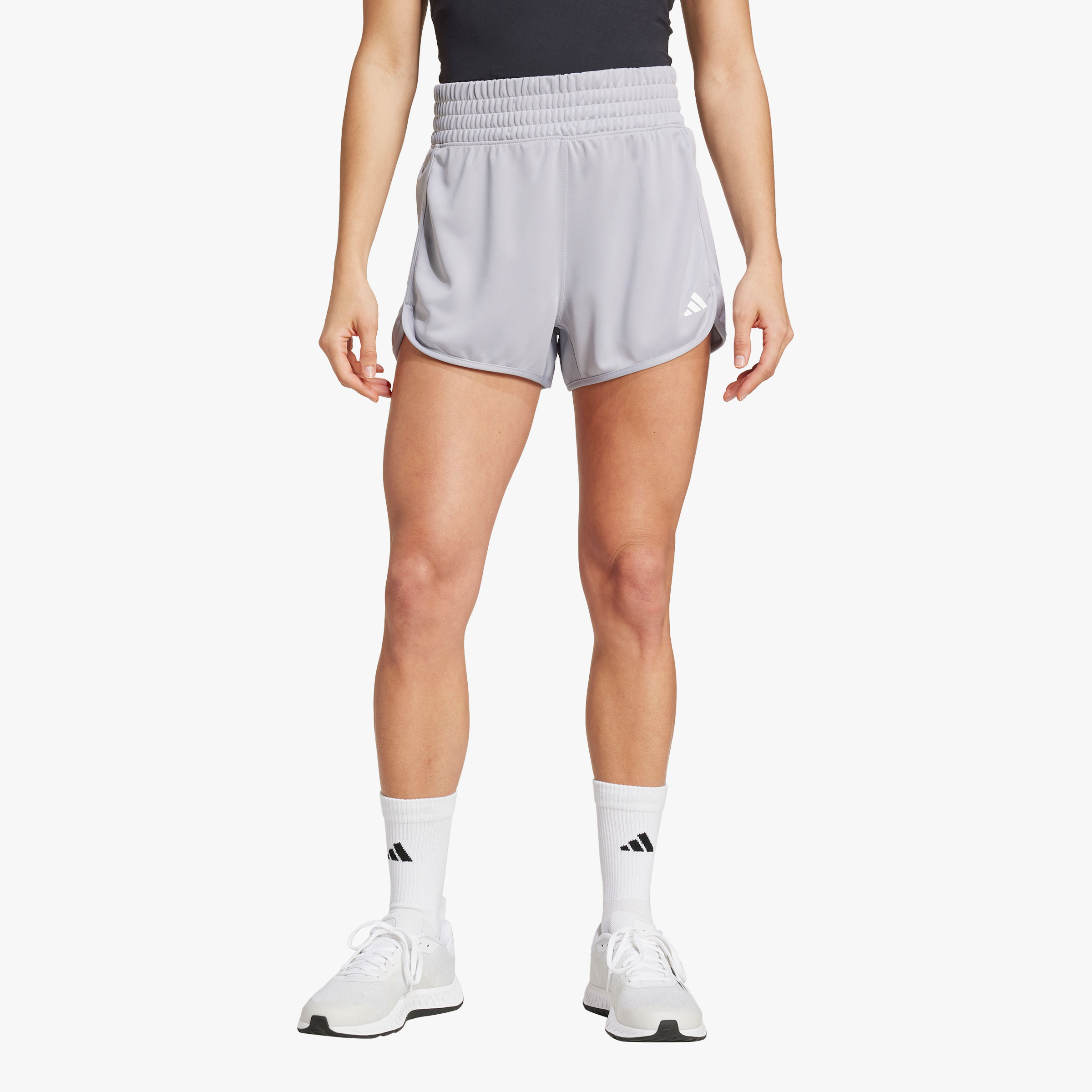 adidas Shorts Pacer Essentials Knit High-Rise, GRIS, hi-res