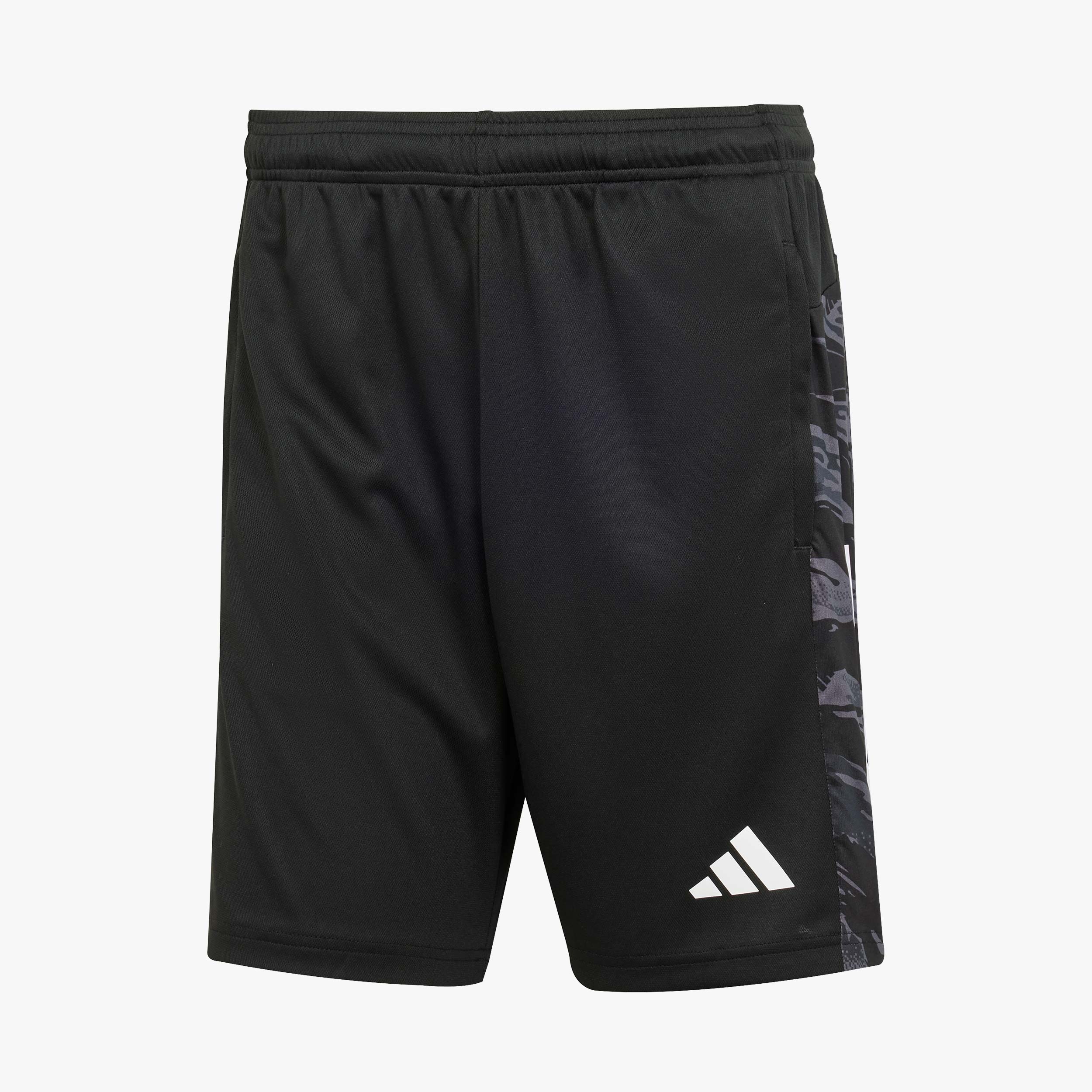 adidas Shorts Train Essentials 3 Tiras Camo, NEGRO, hi-res