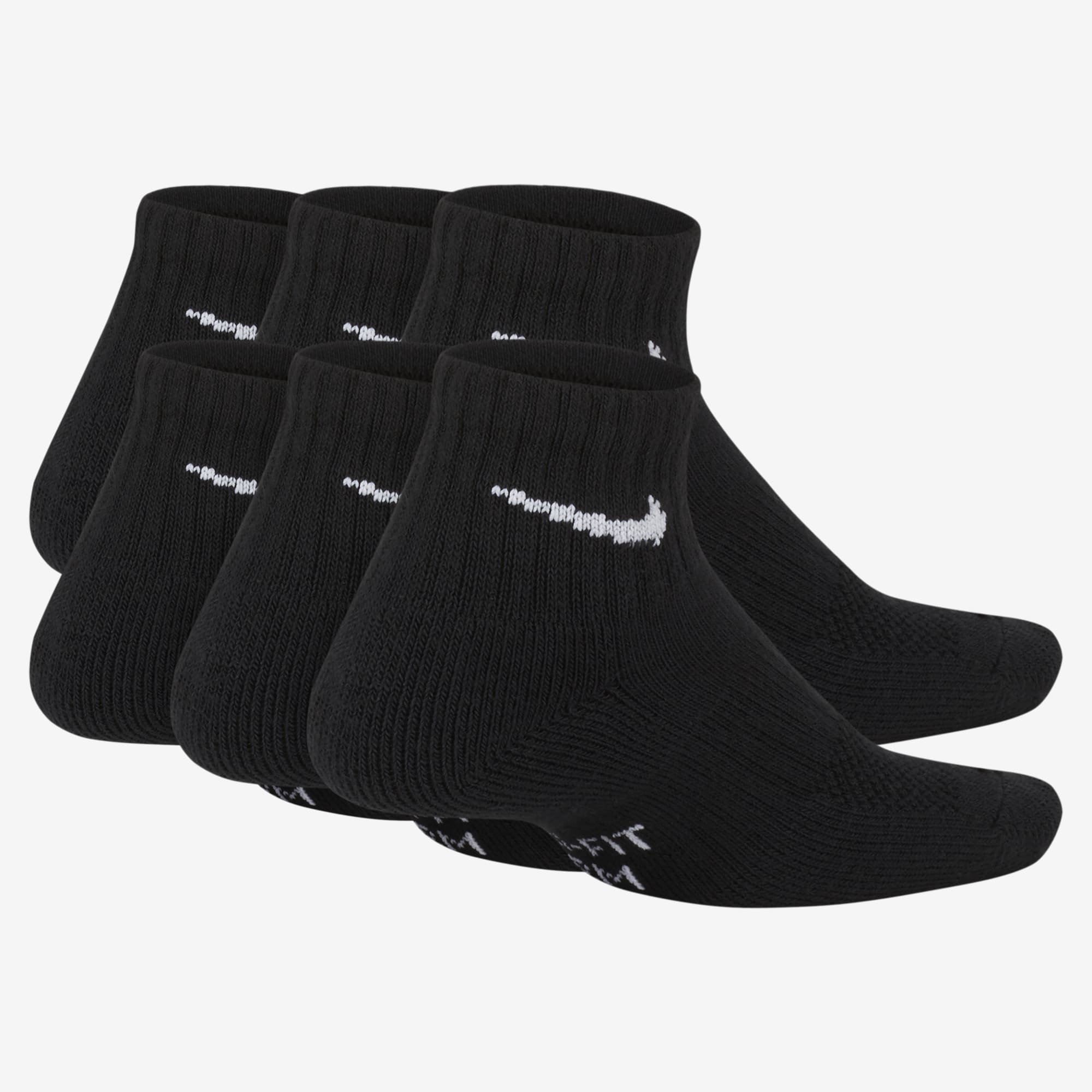 Nike Everyday Tobillera 6 Pares, NEGRO, hi-res