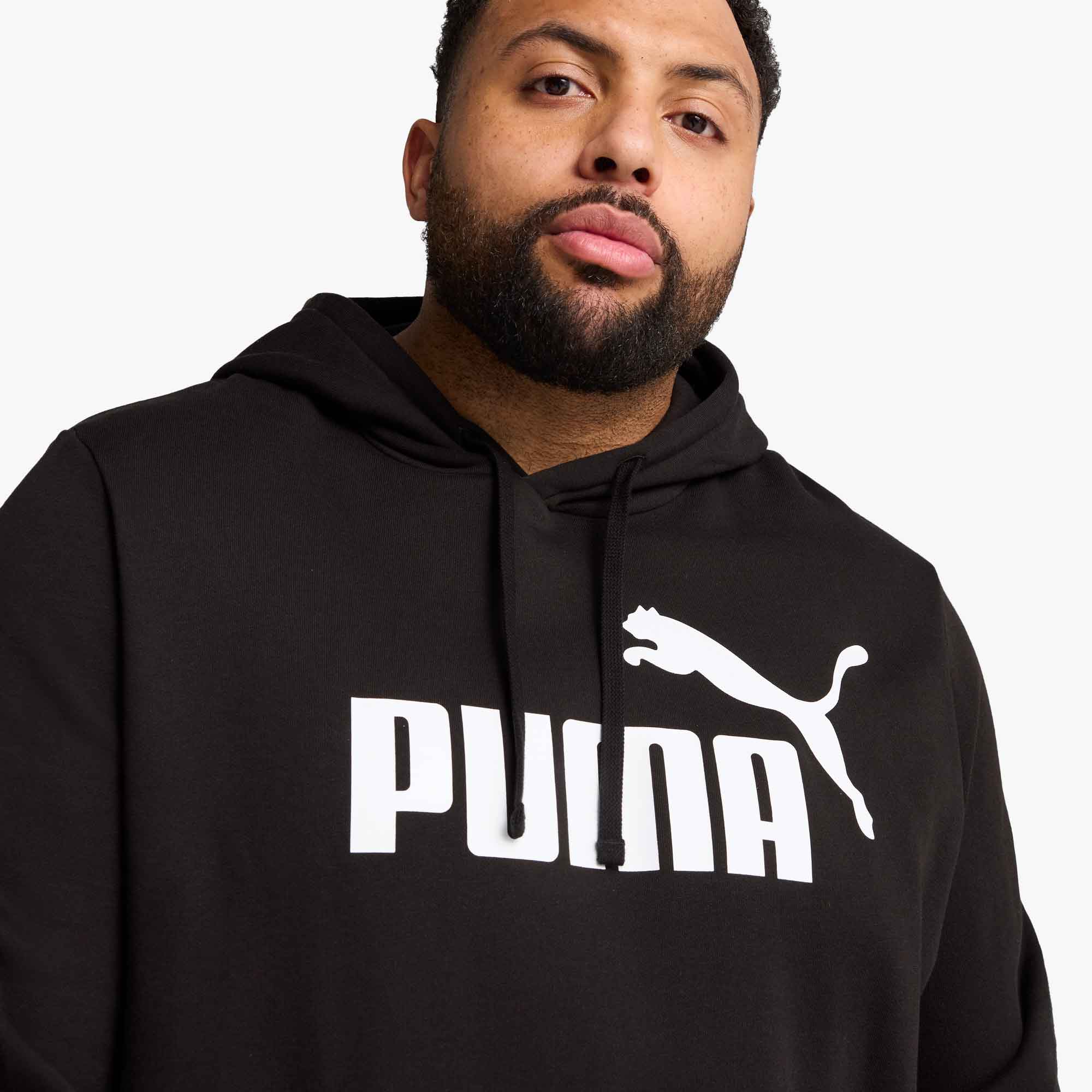 Puma Polerón Essentials No. 1 Logo Frisa, NEGRO, hi-res