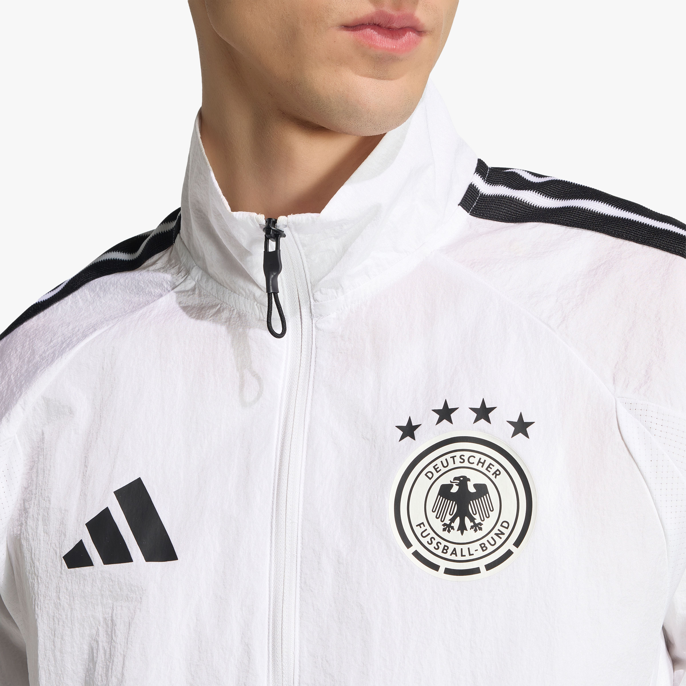 adidas Chaqueta Local Alemania 2026 Himno, BLANCO, hi-res