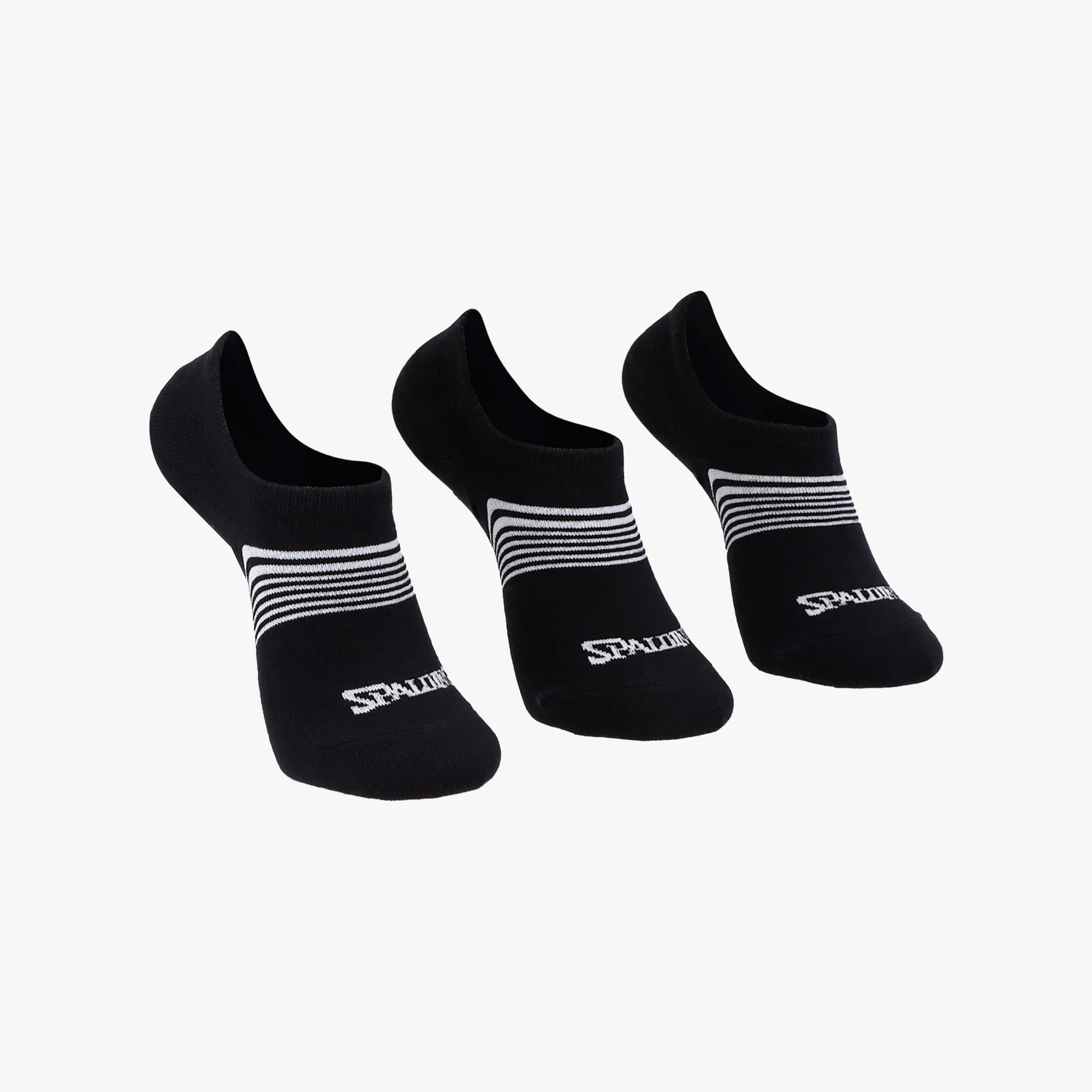 Spalding Calcetines Invisibles 1 Par, NEGRO, hi-res