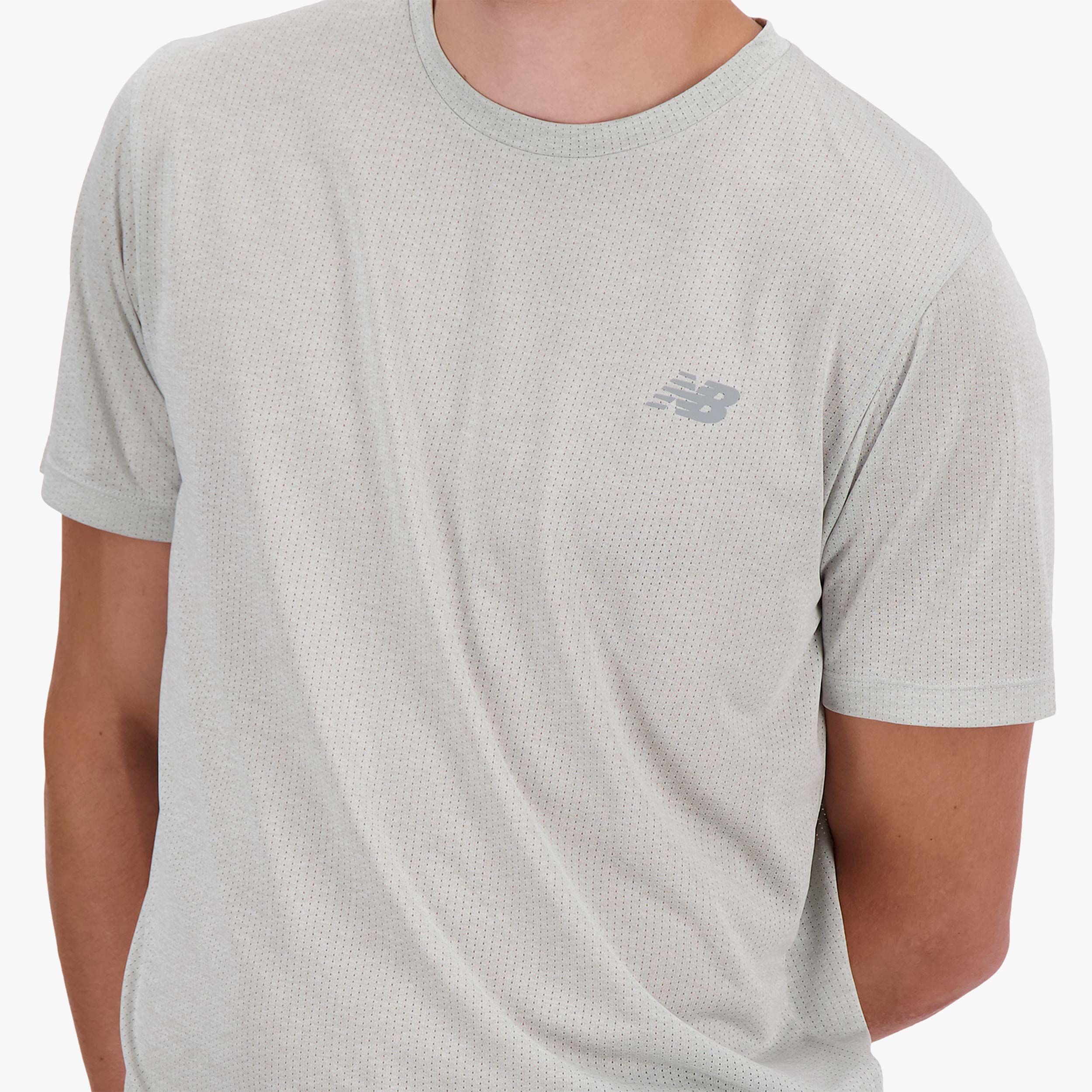 New Balance Polera Athletics, GRIS, hi-res
