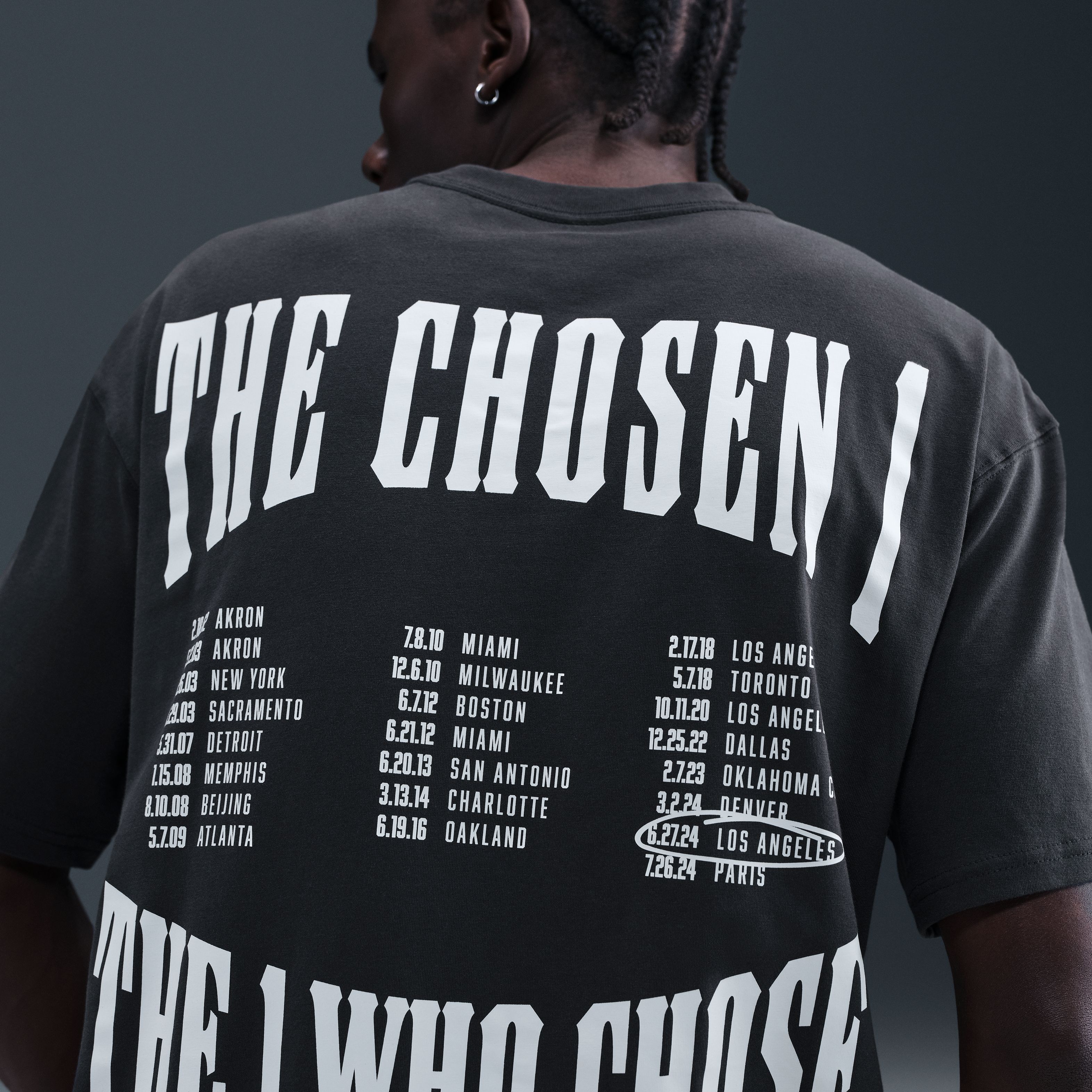 Nike Polera Max90 LeBron Chosen One, NEGRO, hi-res