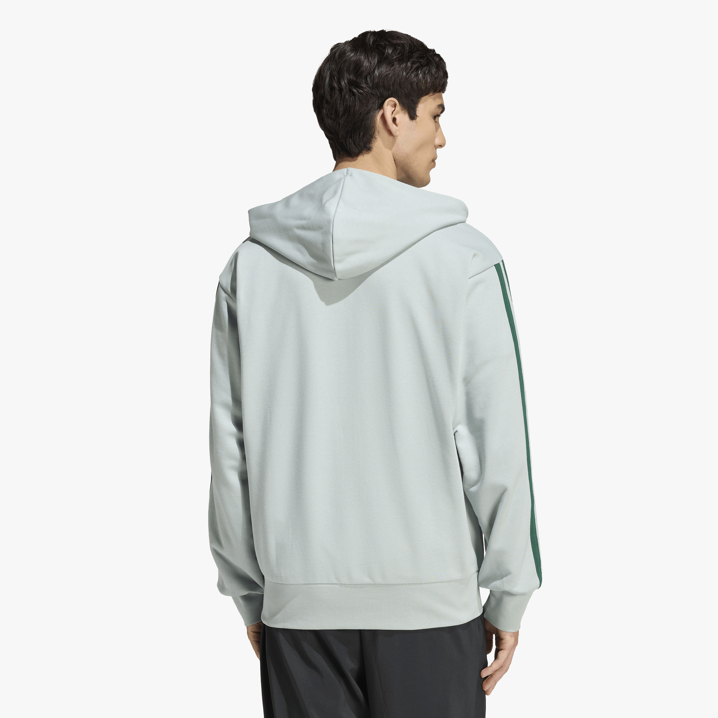 adidas Poler&oacute;n Essentials 3 Tiras French Terry, VERDE, hi-res