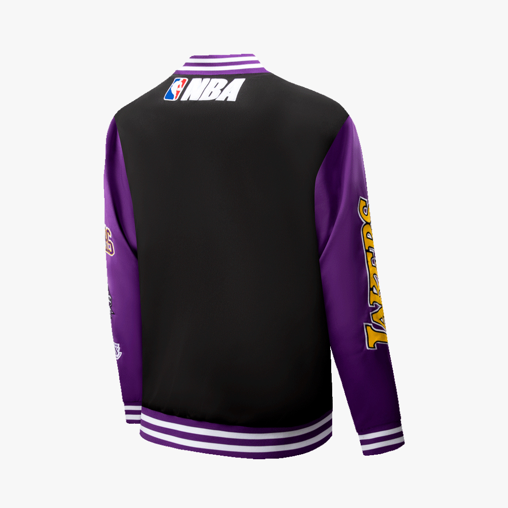 NBA Chaqueta Logo Patches Heat, NEGRO, hi-res