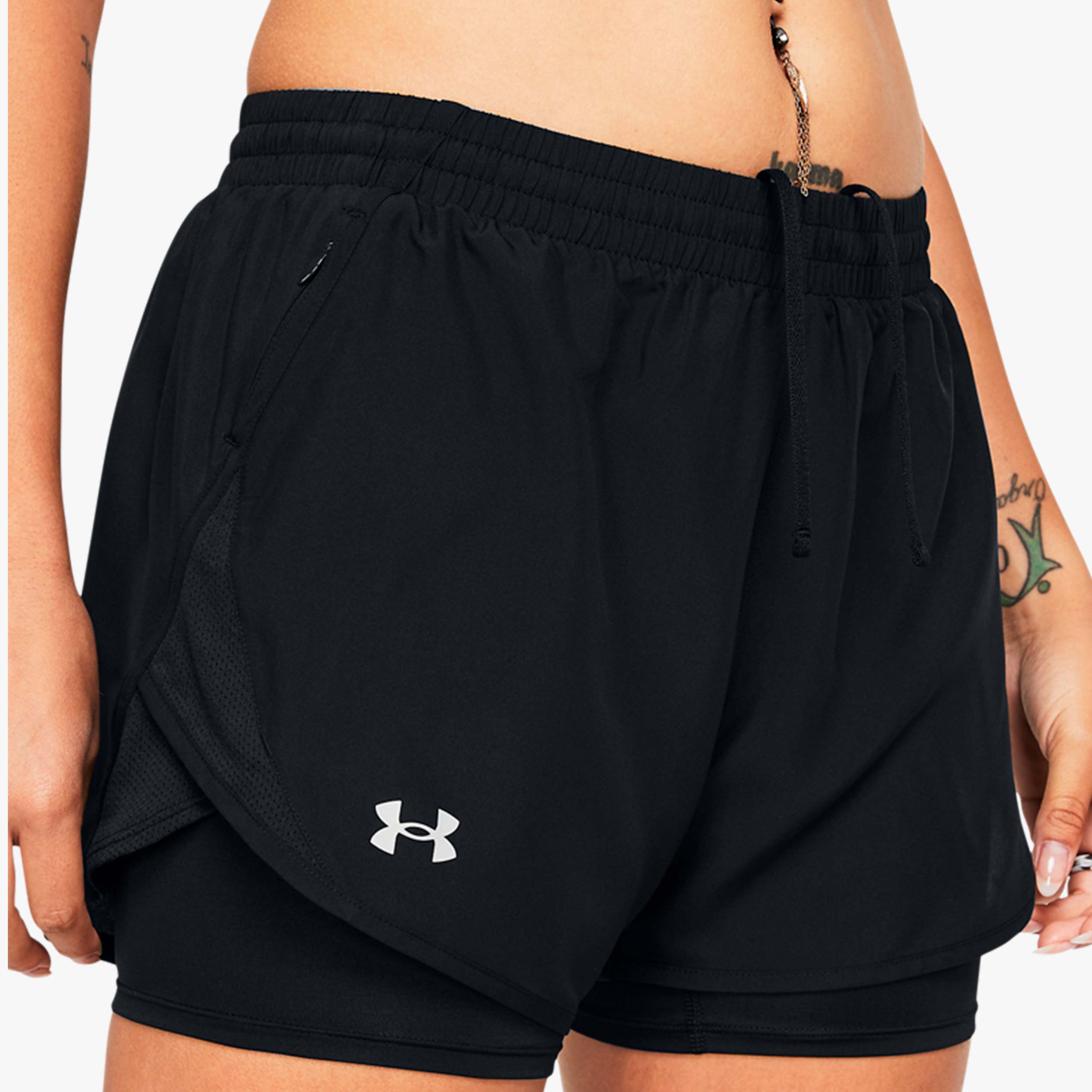 Under Armour Shorts Short Fly-By, NEGRO, hi-res