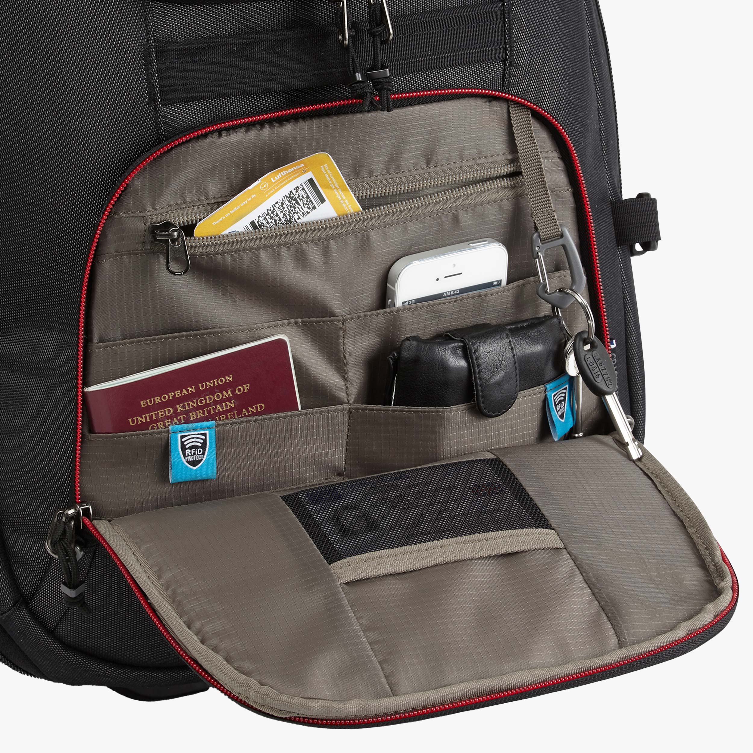 Craghoppers Mochila Trolley Noir 40L, NEGRO, hi-res