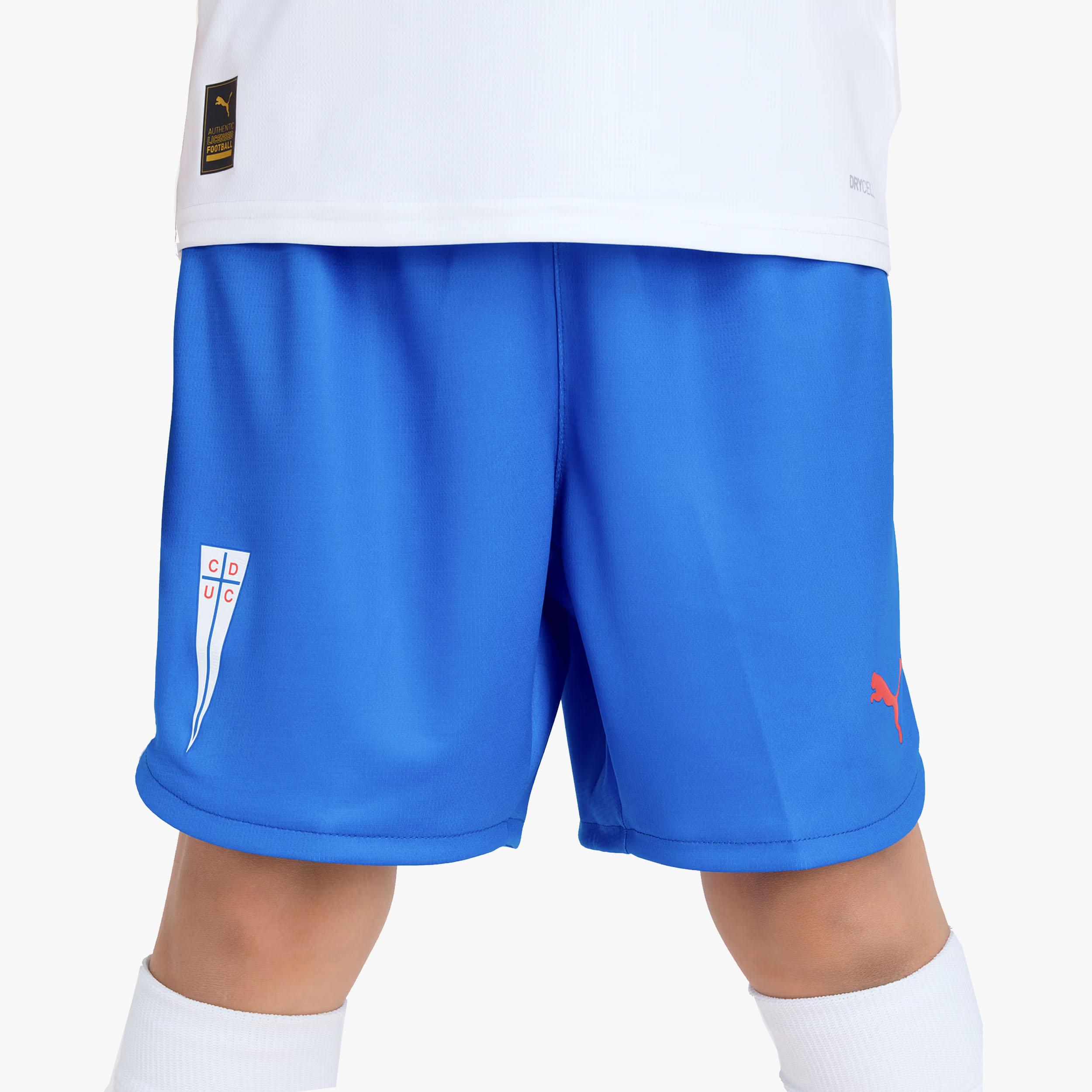 Puma Shorts Universidad Cat&oacute;lica Local 25/26 Ni&ntilde;o, AZUL, hi-res