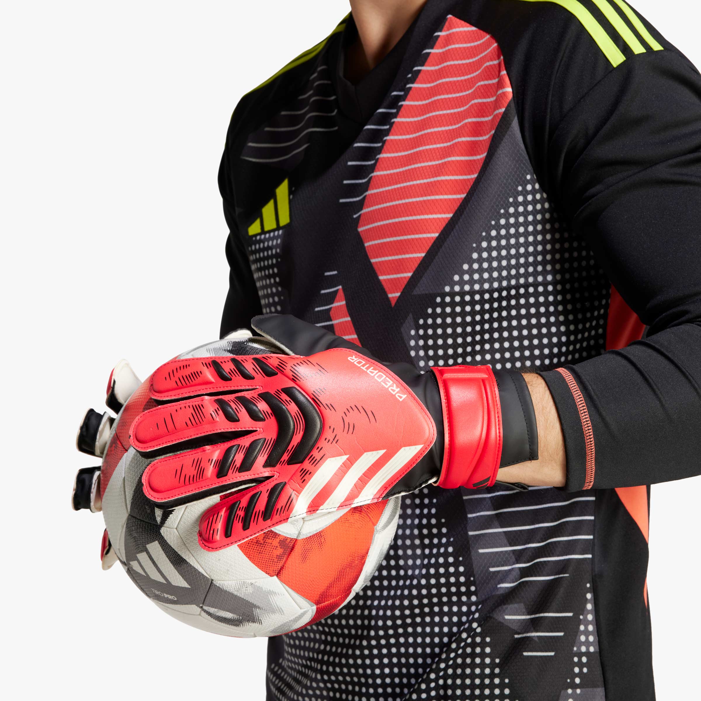 adidas Guantes de Arquero Predator de Entrenamiento, NEGRO, hi-res