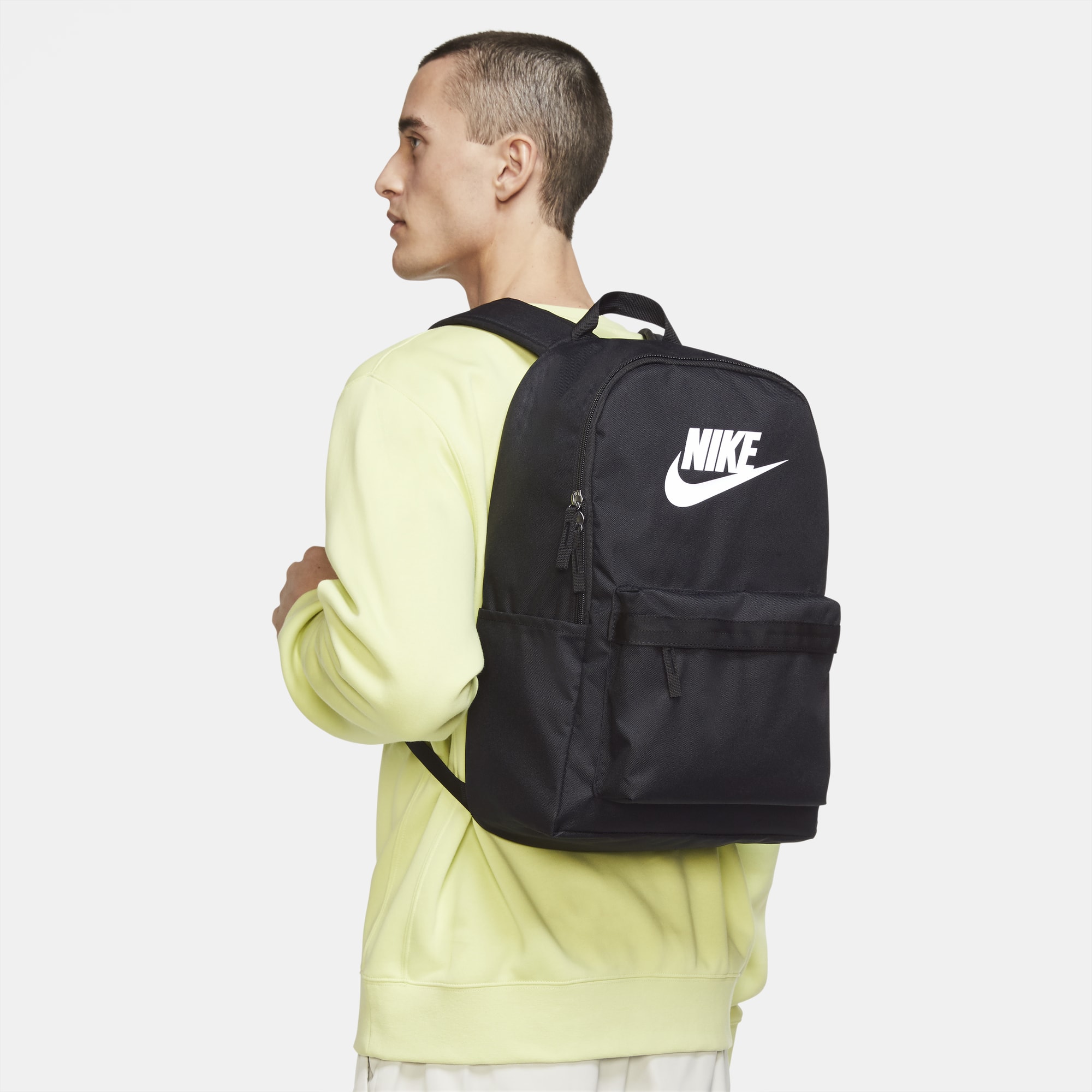 Nike Mochila Heritage, NEGRO, hi-res