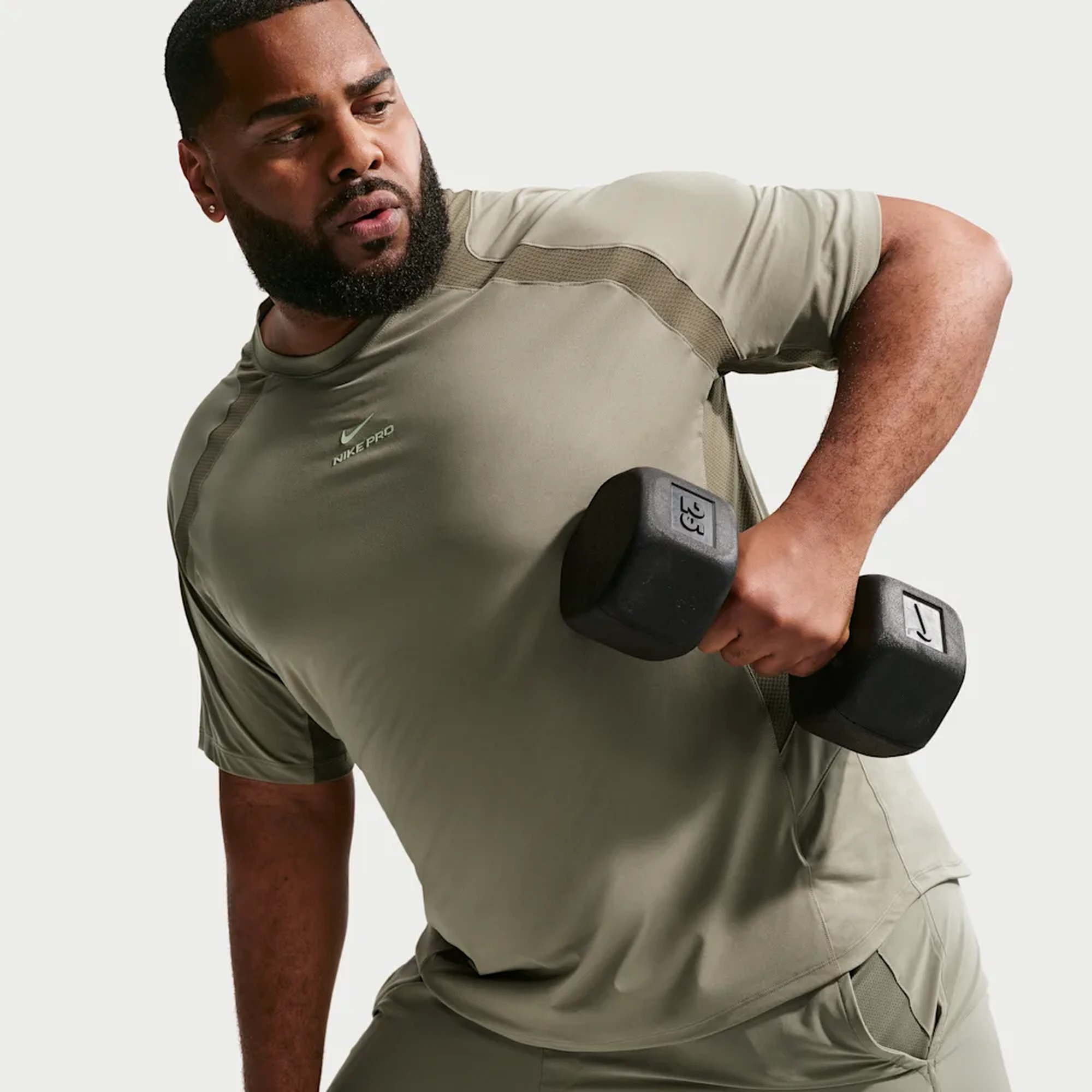 Nike Polera Pro Training, VERDE, hi-res