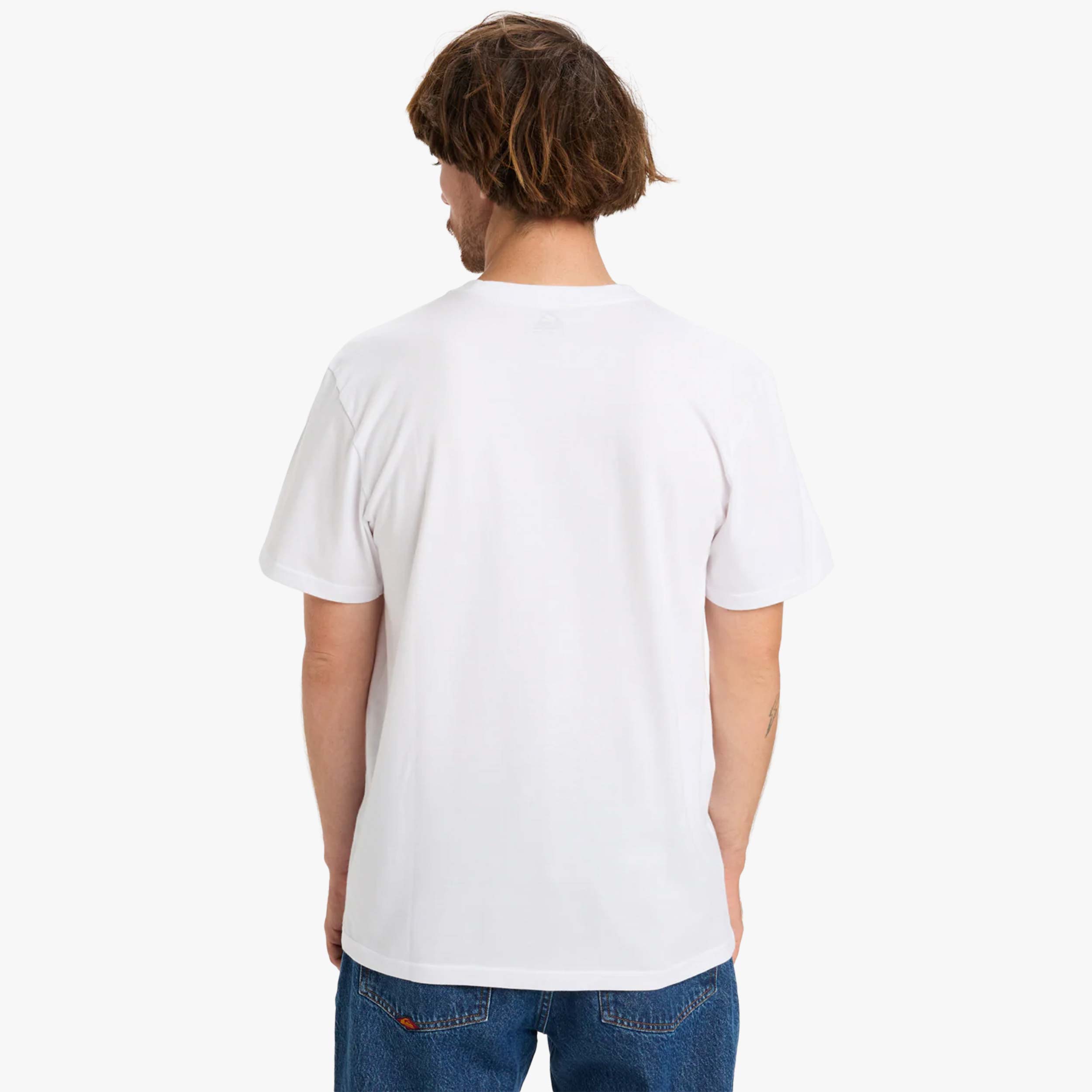 Quiksilver Polera Type Line, BLANCO, hi-res