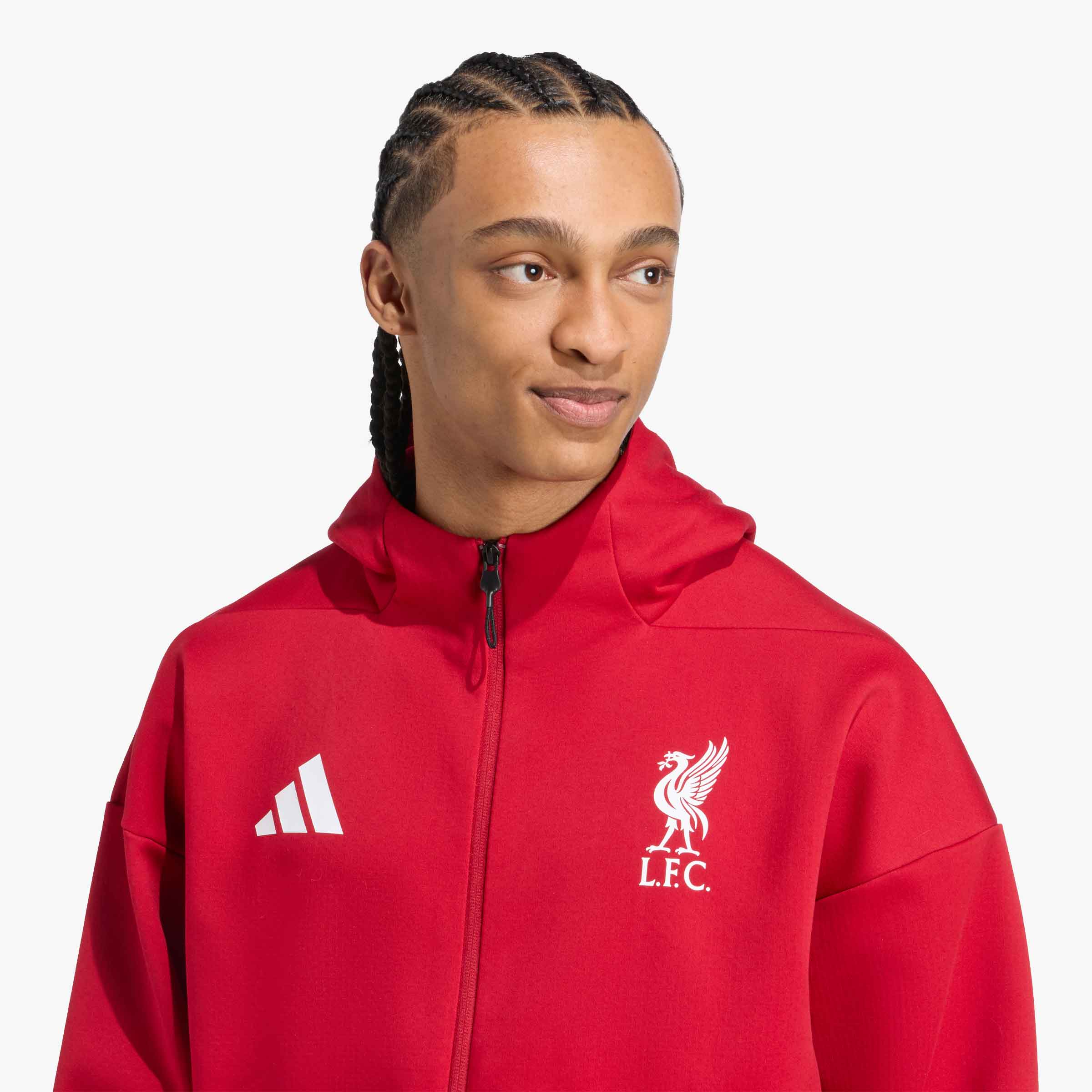 adidas Liverpool FC ADIDAS ZNE Chaqueta Anthem, ROJO, hi-res
