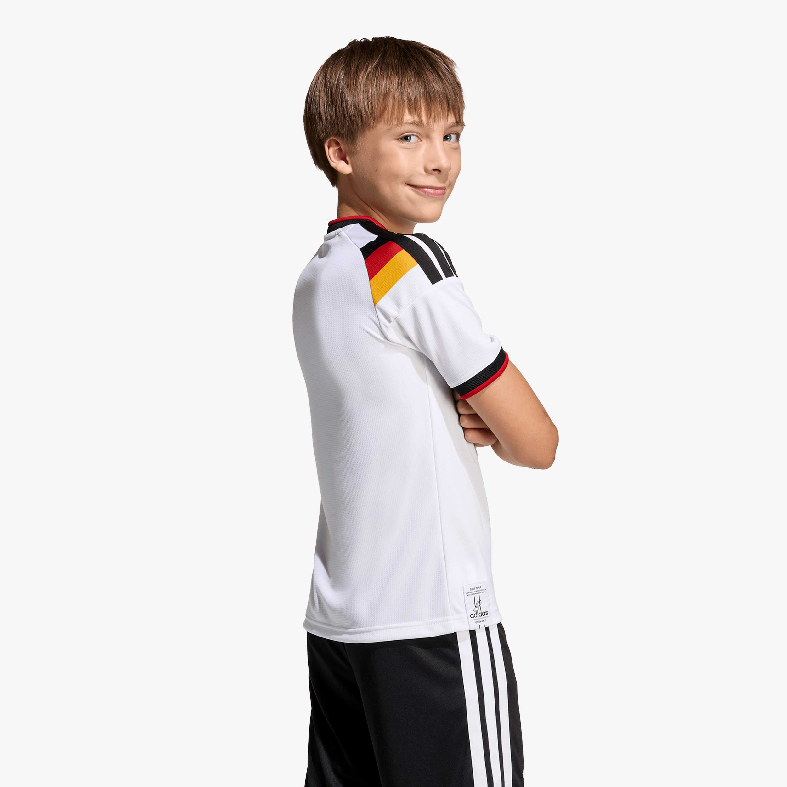 adidas Camiseta Alemania Local 2026 Ni&ntilde;os, AZUL, hi-res