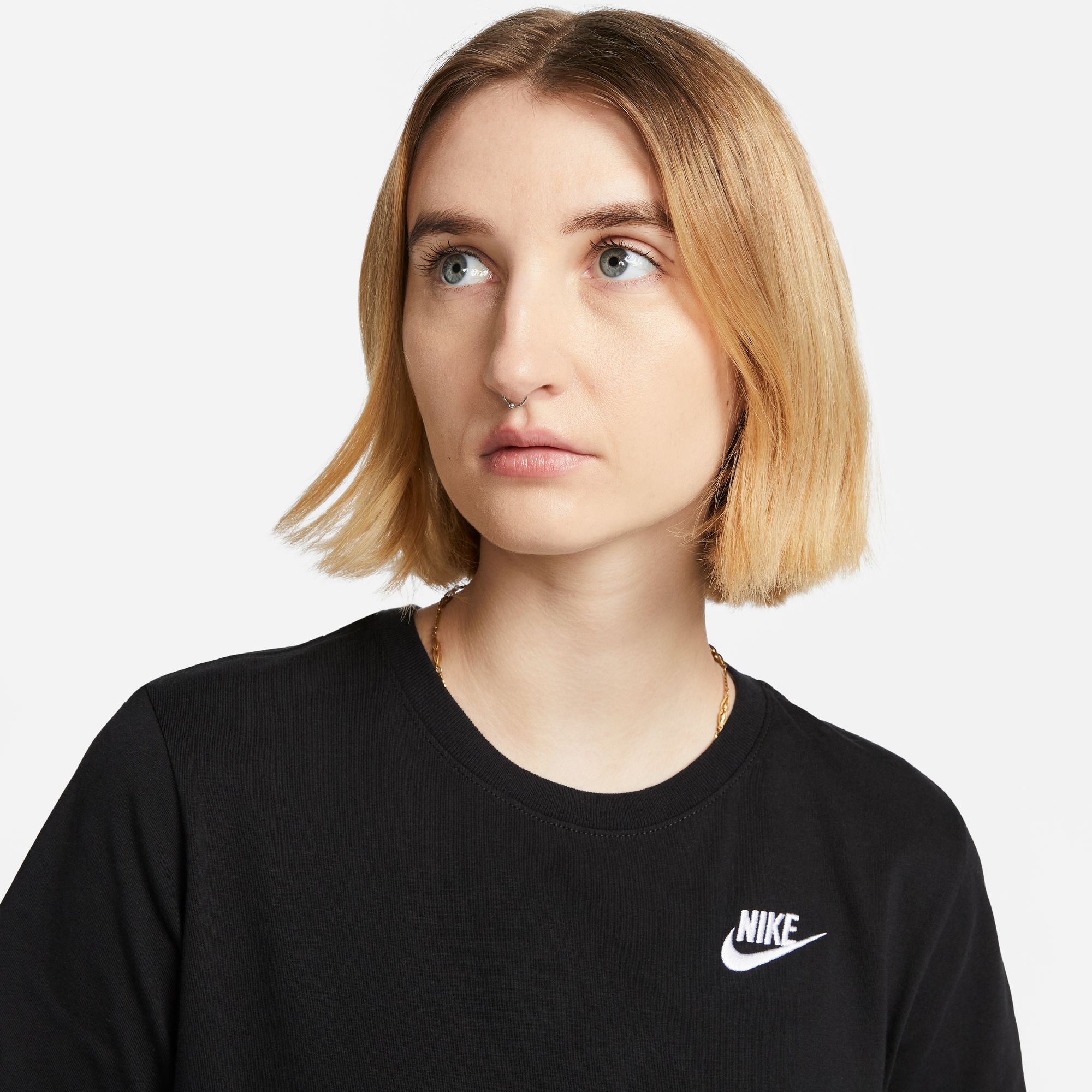 Nike Polera Sportswear Club Essentials, NEGRO, hi-res