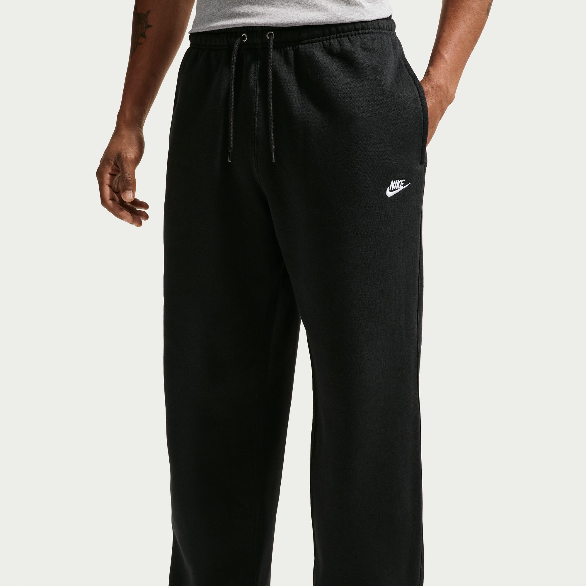 Nike Pantalones Club, NEGRO, hi-res