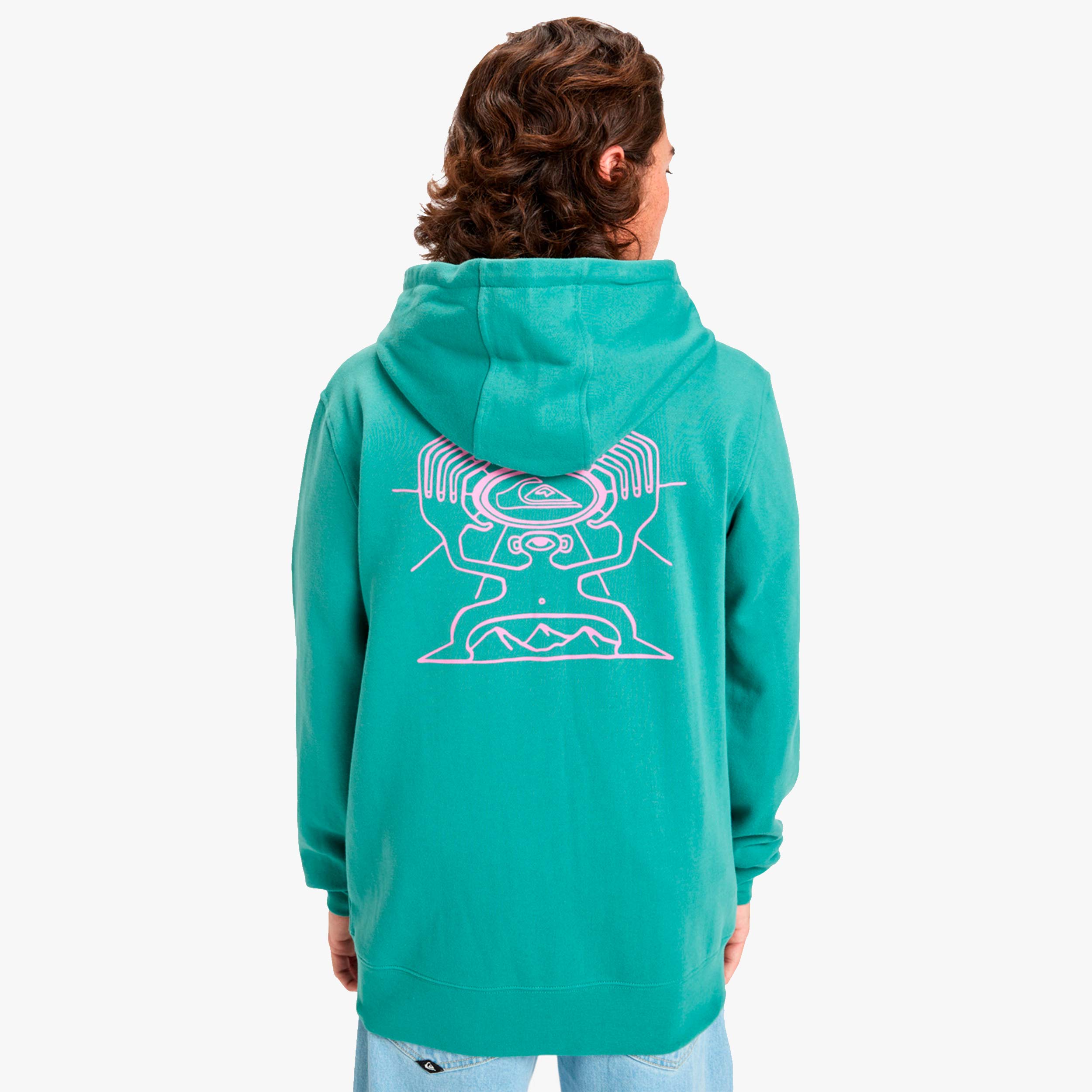 Quiksilver Poler&oacute;n GraphicZip , VERDE, hi-res