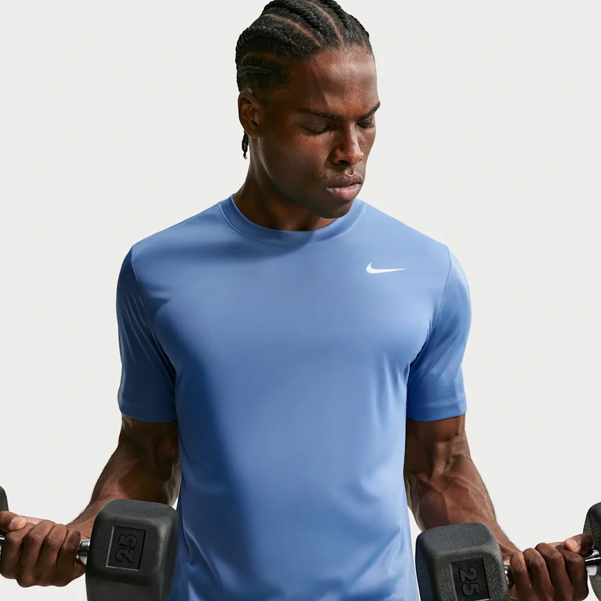 Nike Polera de Entrenamiento Dri-FIT, AZUL, hi-res