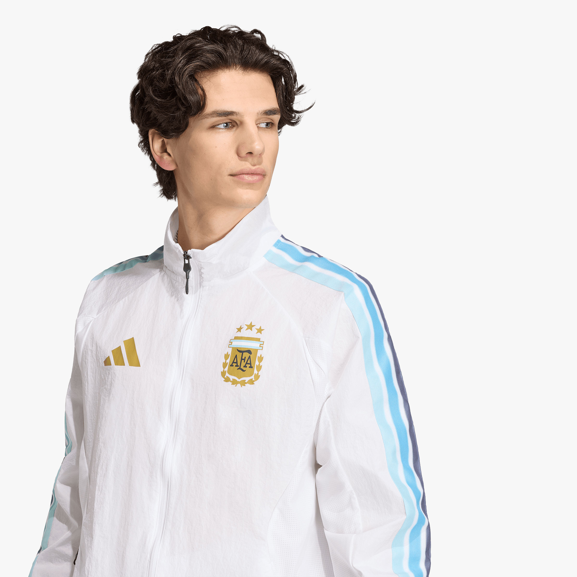 adidas Chaqueta Local Argentina 2026 Himno, NEGRO, hi-res
