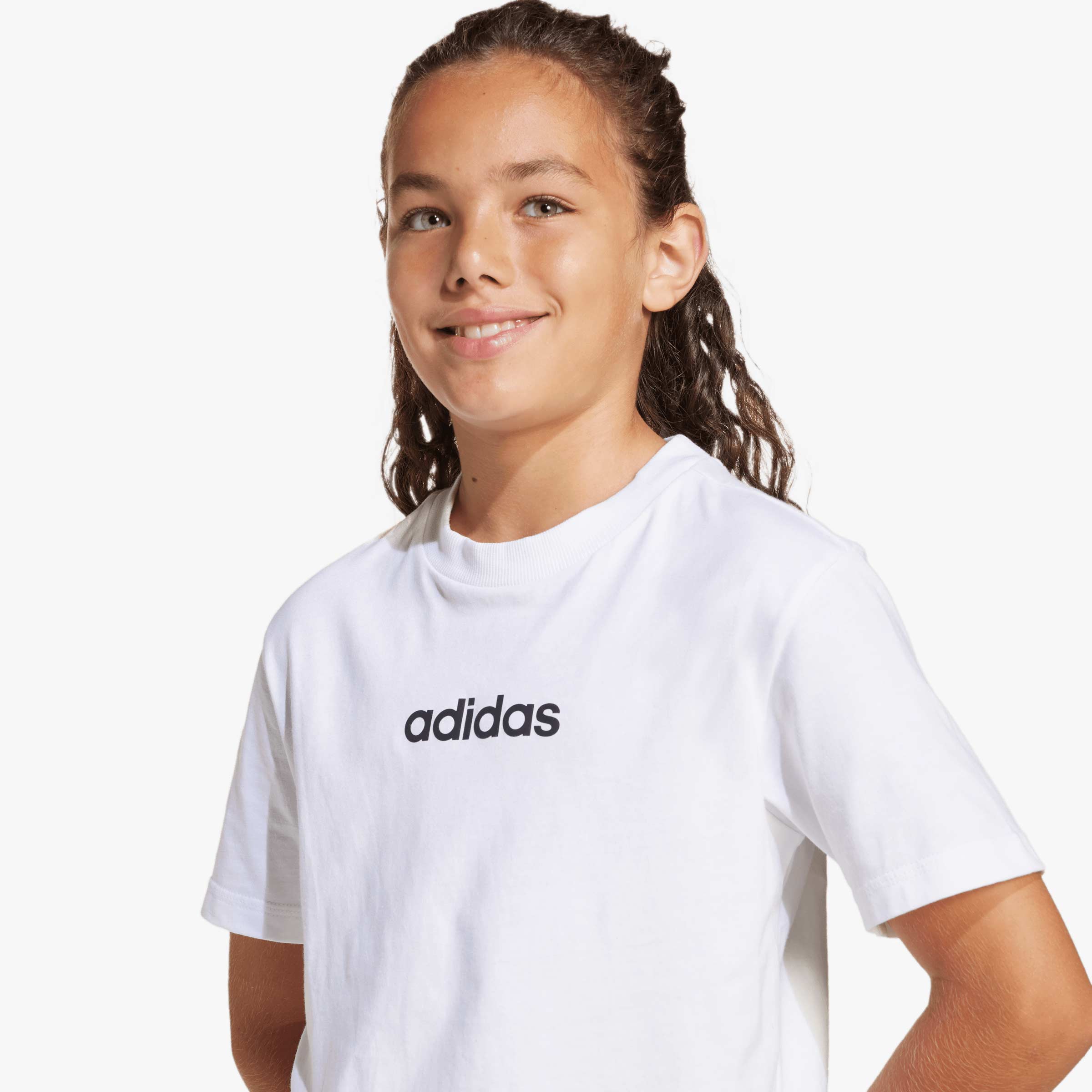 adidas Polera Essentials Adolescentes, BLANCO, hi-res