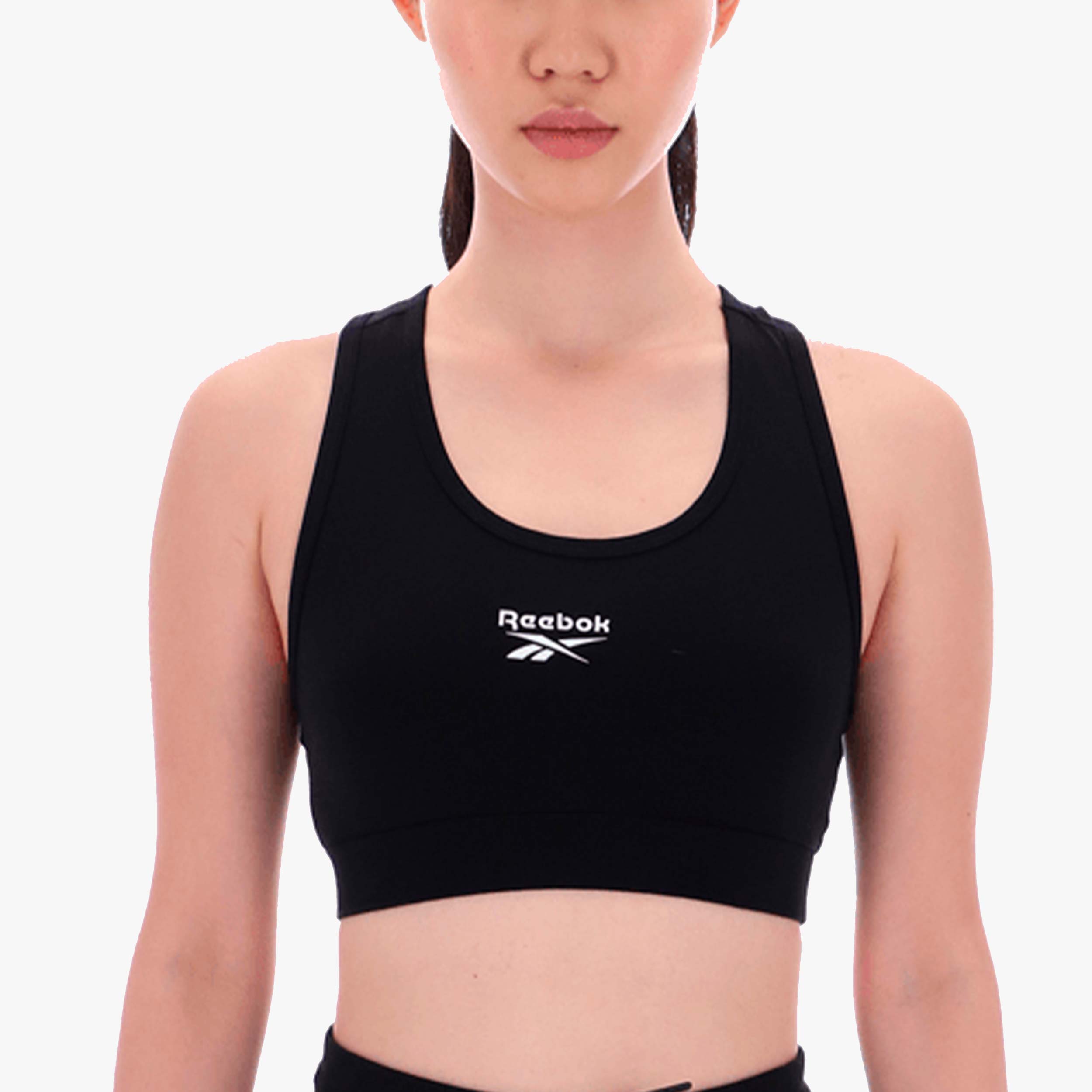 Reebok Top Deportivo Identity Small Logo, NEGRO, hi-res