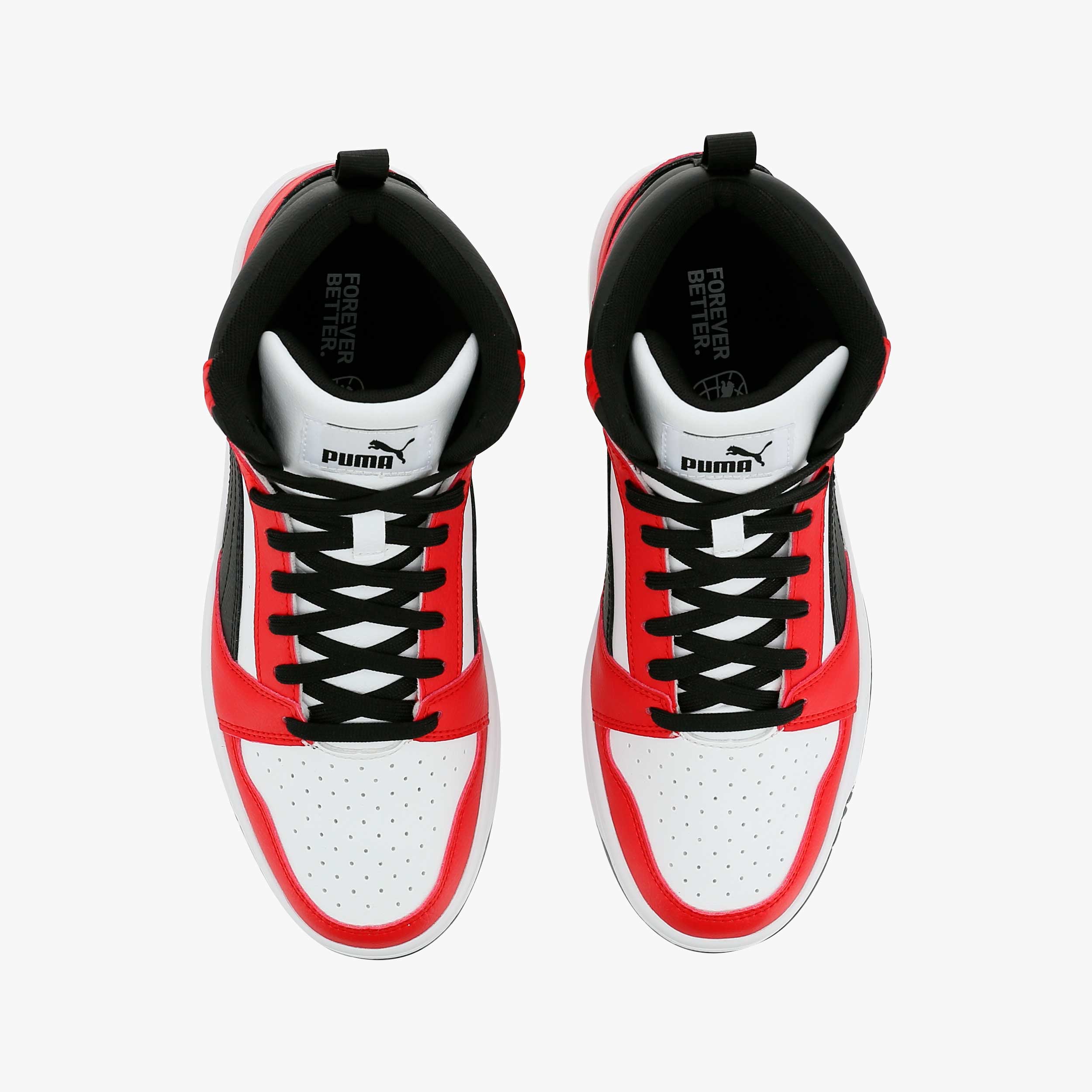 Puma Zapatillas Rebound V6 Mid JR, ROJO, hi-res