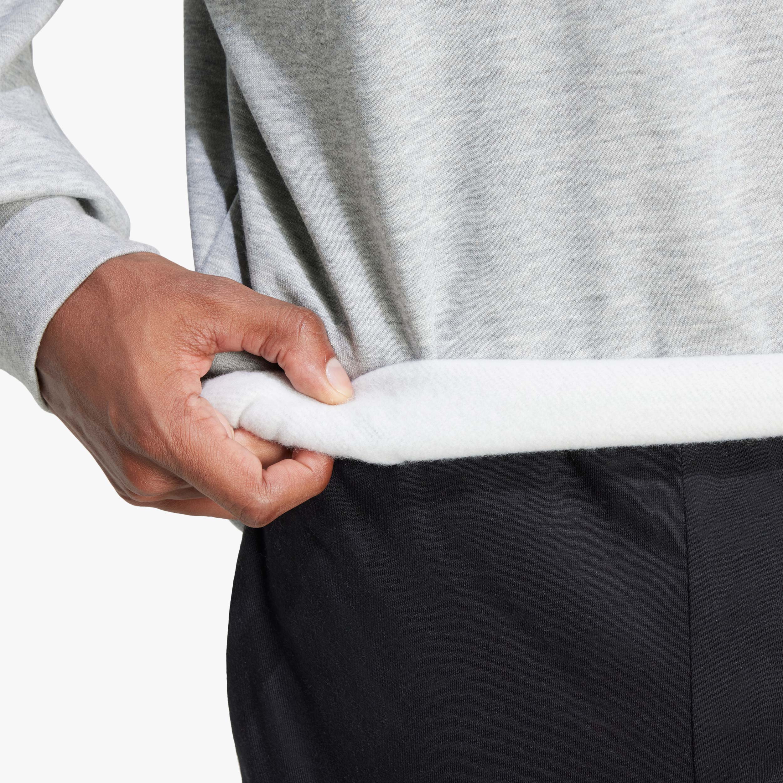 adidas Polerón Essentials Fleece 3 Tiras, GRIS, hi-res