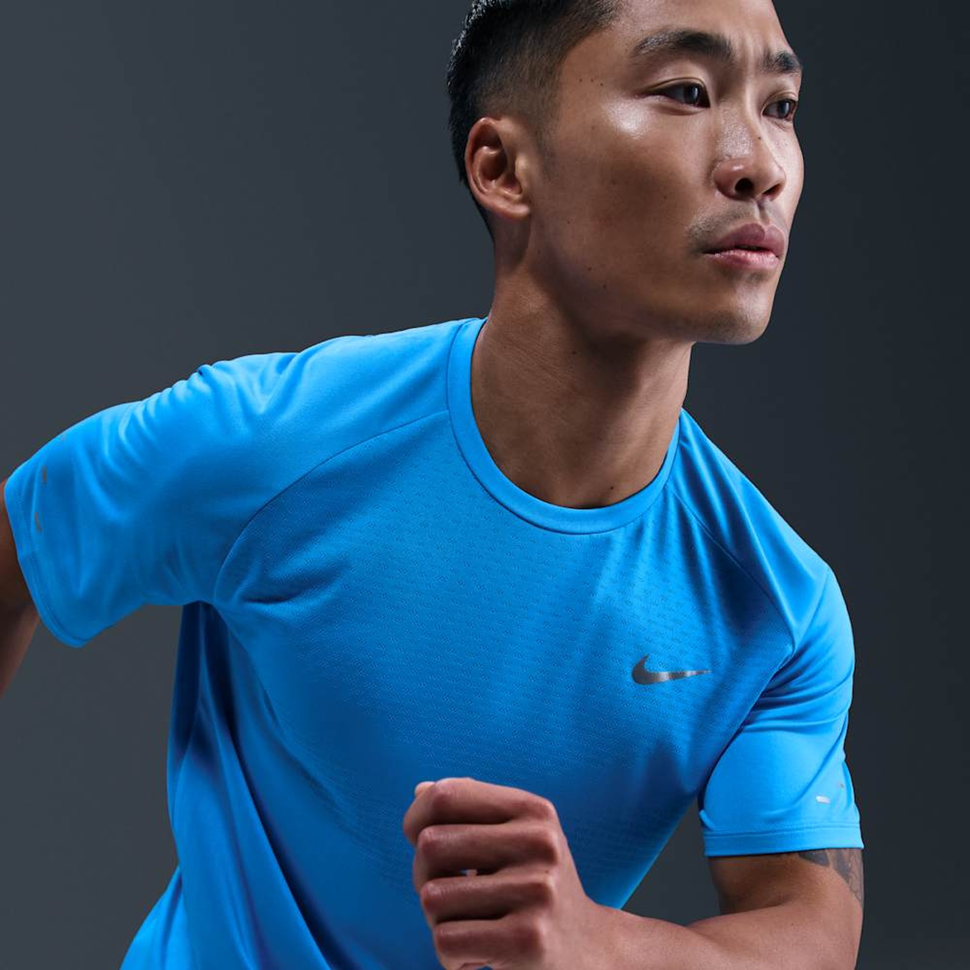 Nike Polera Stride, AZUL, hi-res