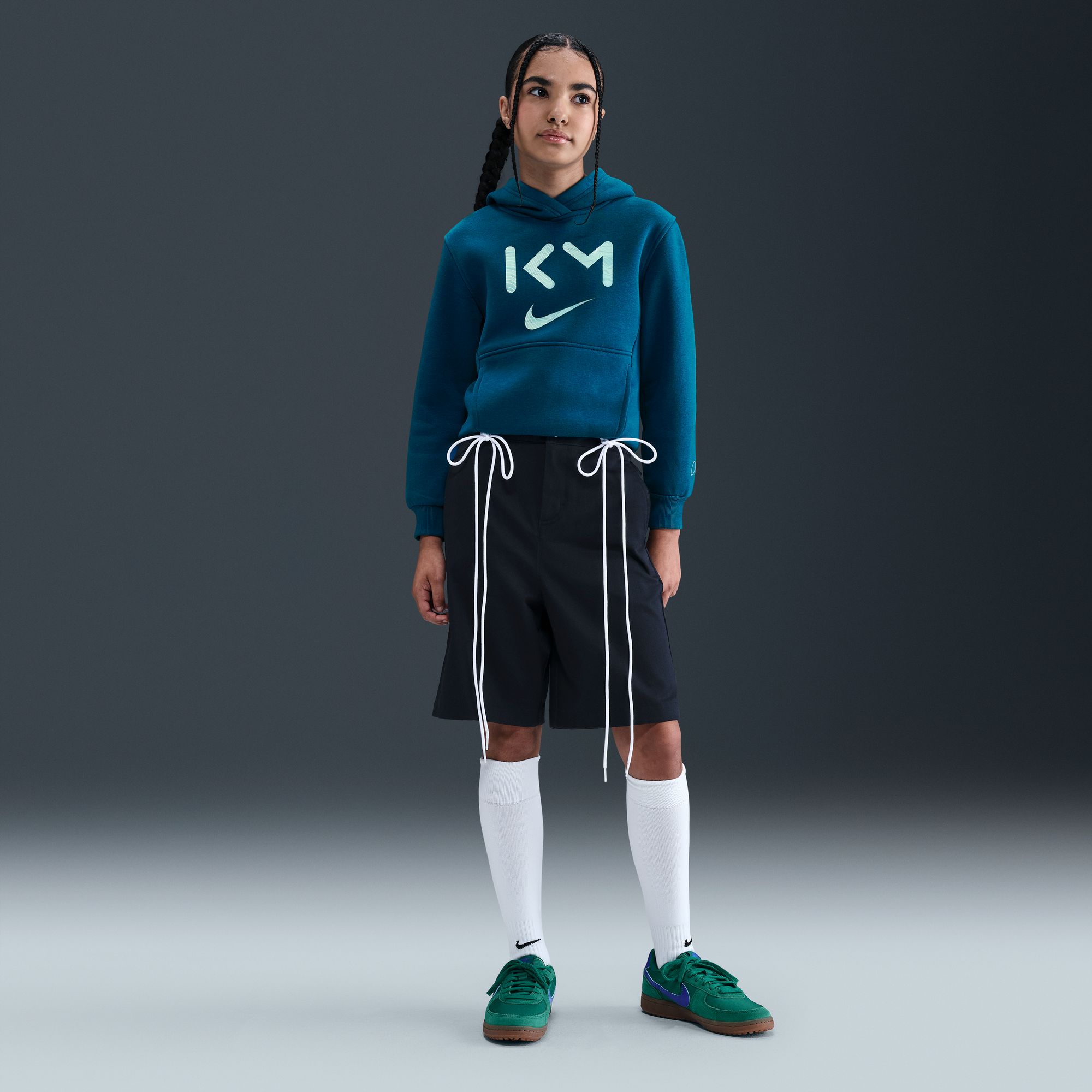 Nike Polerón Kylian Mbappé Club Fleece, VERDE, hi-res
