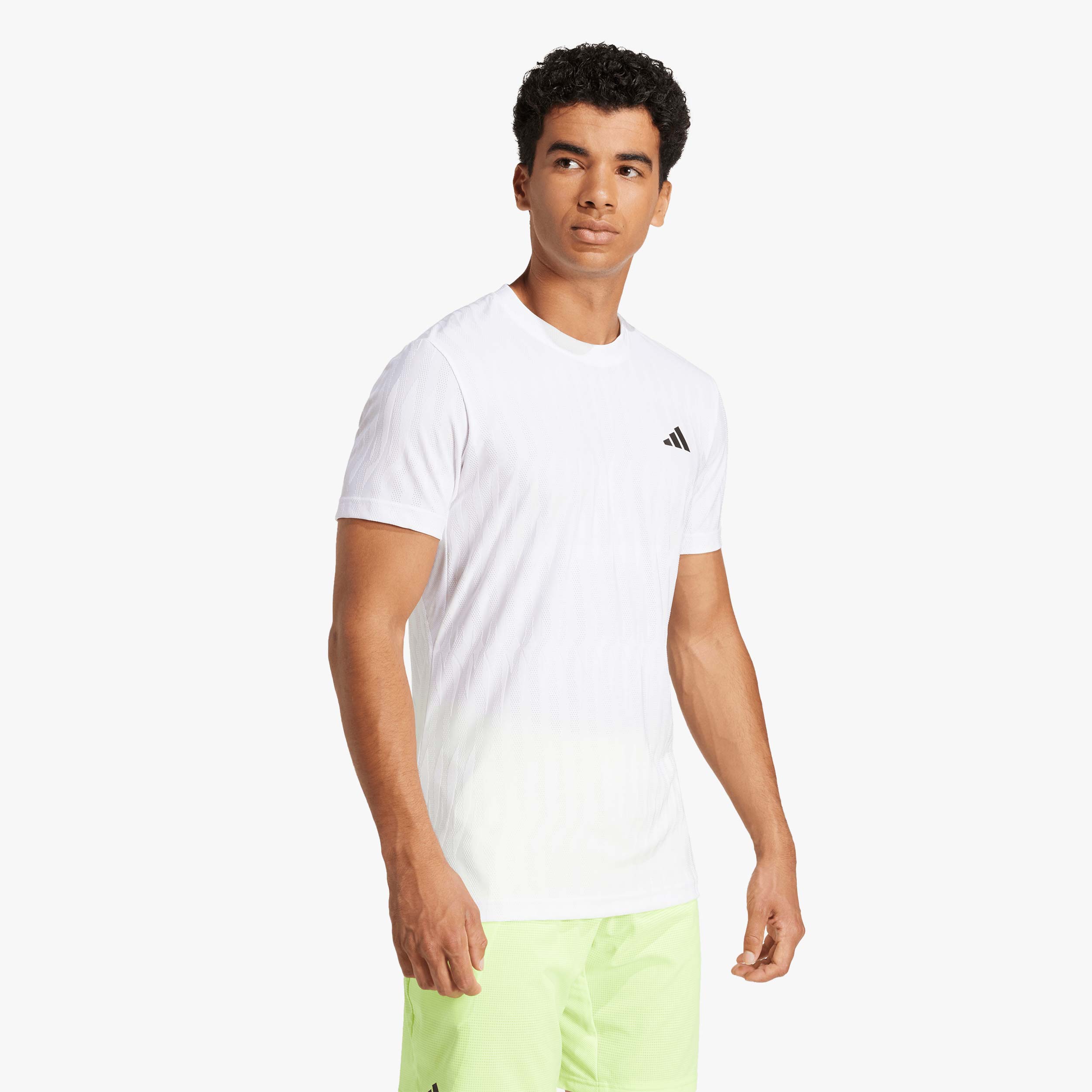 adidas Polera de tenis FreeLift Pro Climacool+, BLANCO, hi-res